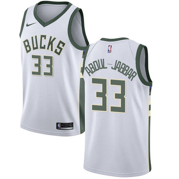 Men's Milwaukee Bucks Kareem Abdul-Jabbar Association Jersey - White - vstockx