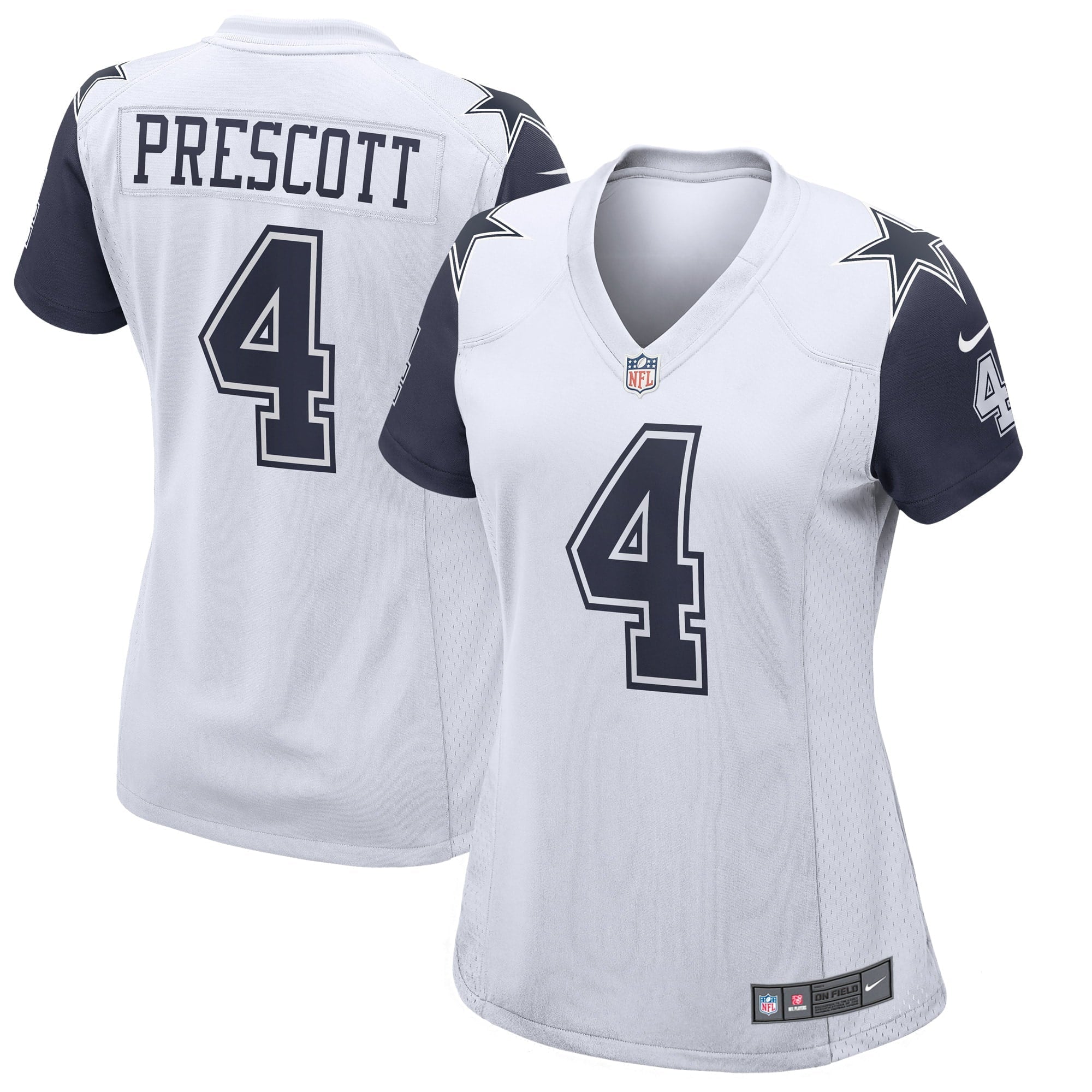 Women's Nike Dak Prescott White Dallas Cowboys Alternate Game Jersey - vstockx