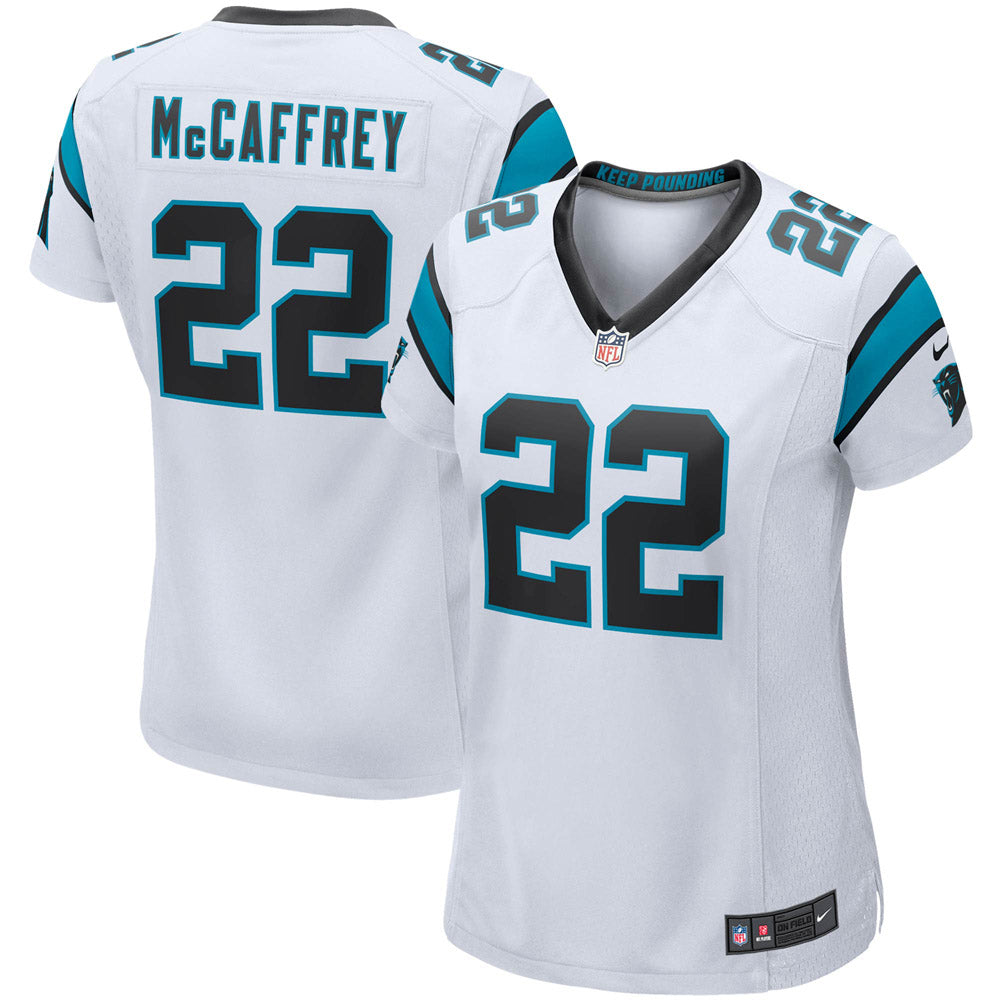 Women's Carolina Panthers Christian McCaffrey Game Player Jersey White - vstockx