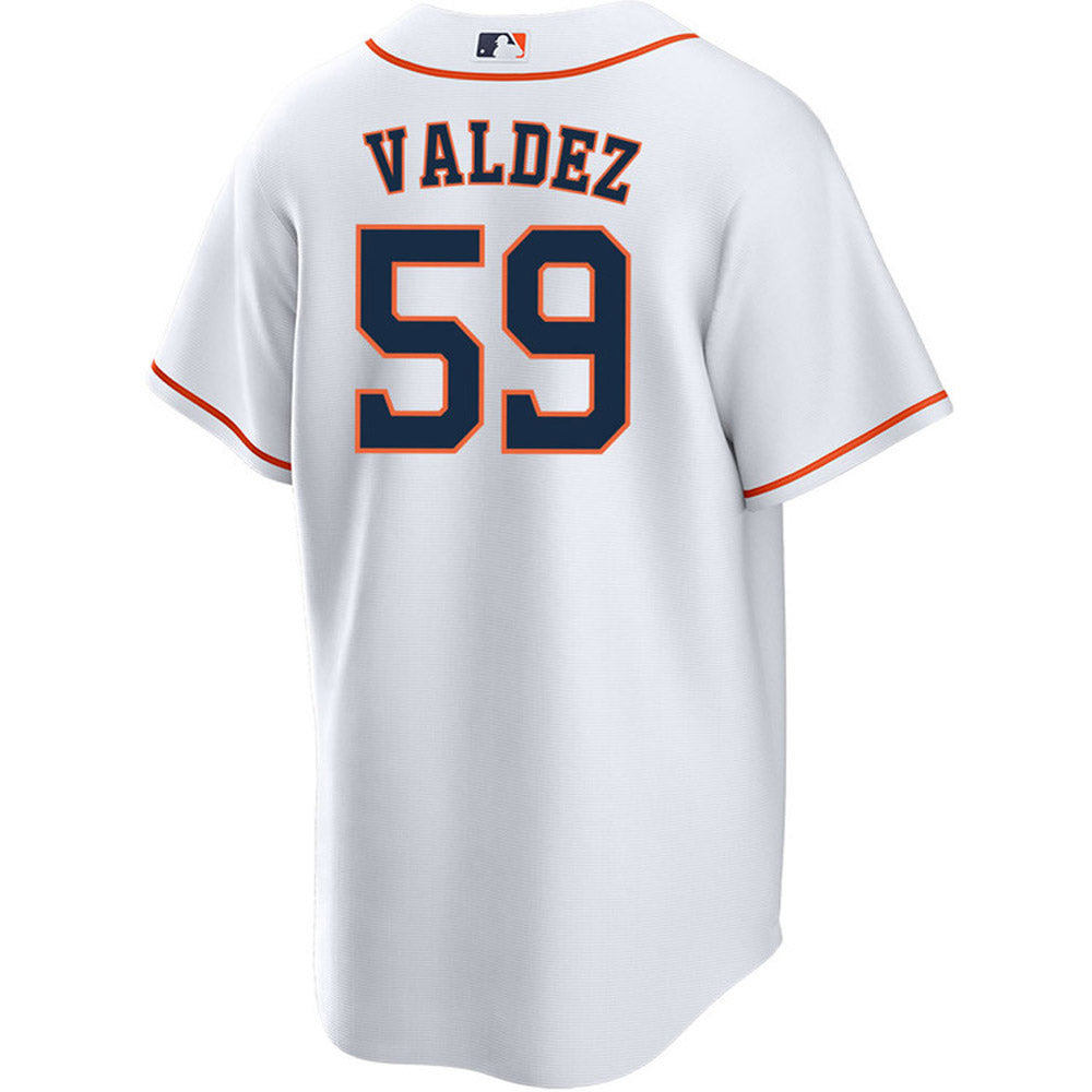Youth Houston Astros Framber Valdez Cool Base Replica Home Jersey - White - vstockx