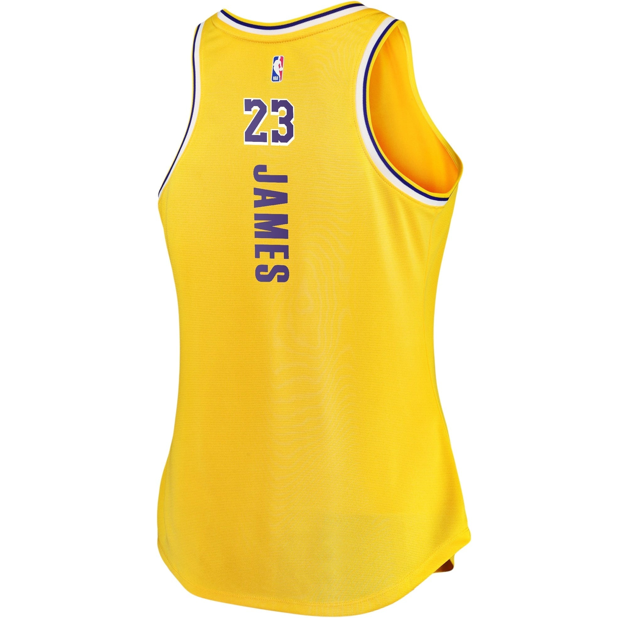 Women's Fanatics Branded LeBron James Gold Los Angeles Lakers Fast Break Tank Jersey - vstockx