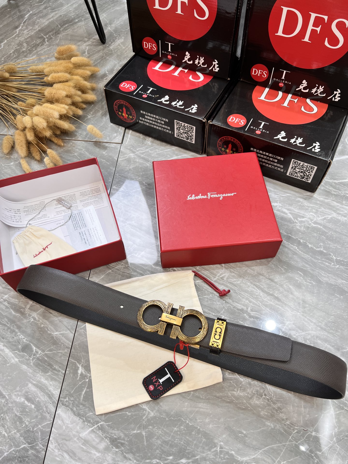 Streetwear Belt Ferragamo 319918 size:3.5cm - vstockx