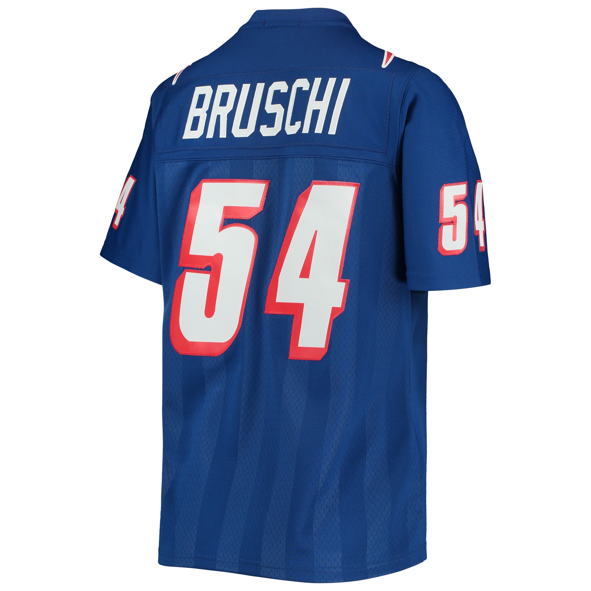 Tedy Bruschi New England Patriots Mitchell & Ness Women's Legacy Replica Player Jersey - Royal - vstockx