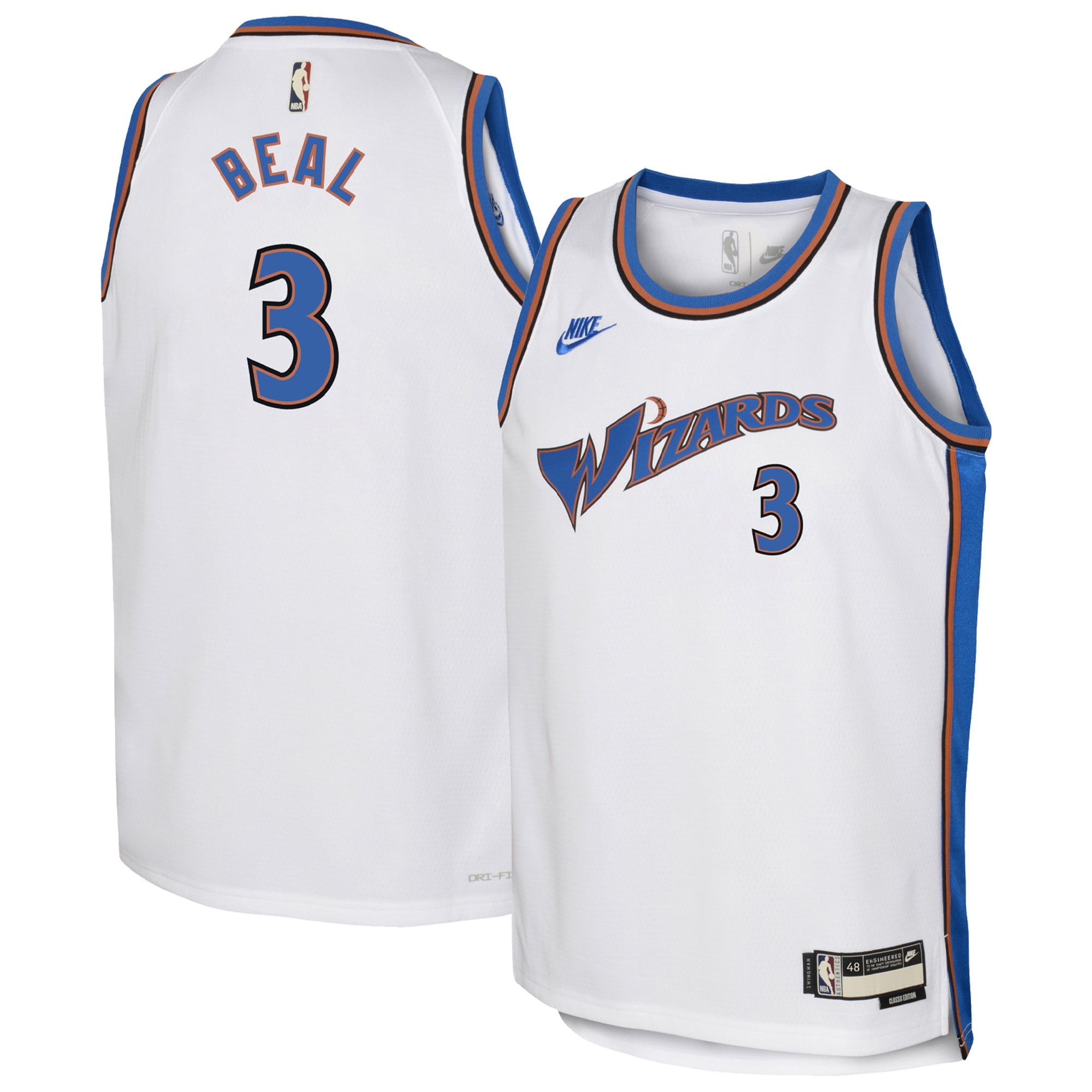 Bradley Beal Washington Wizards Nike Youth 2022/23 Swingman Jersey White - Classic Edition - vstockx