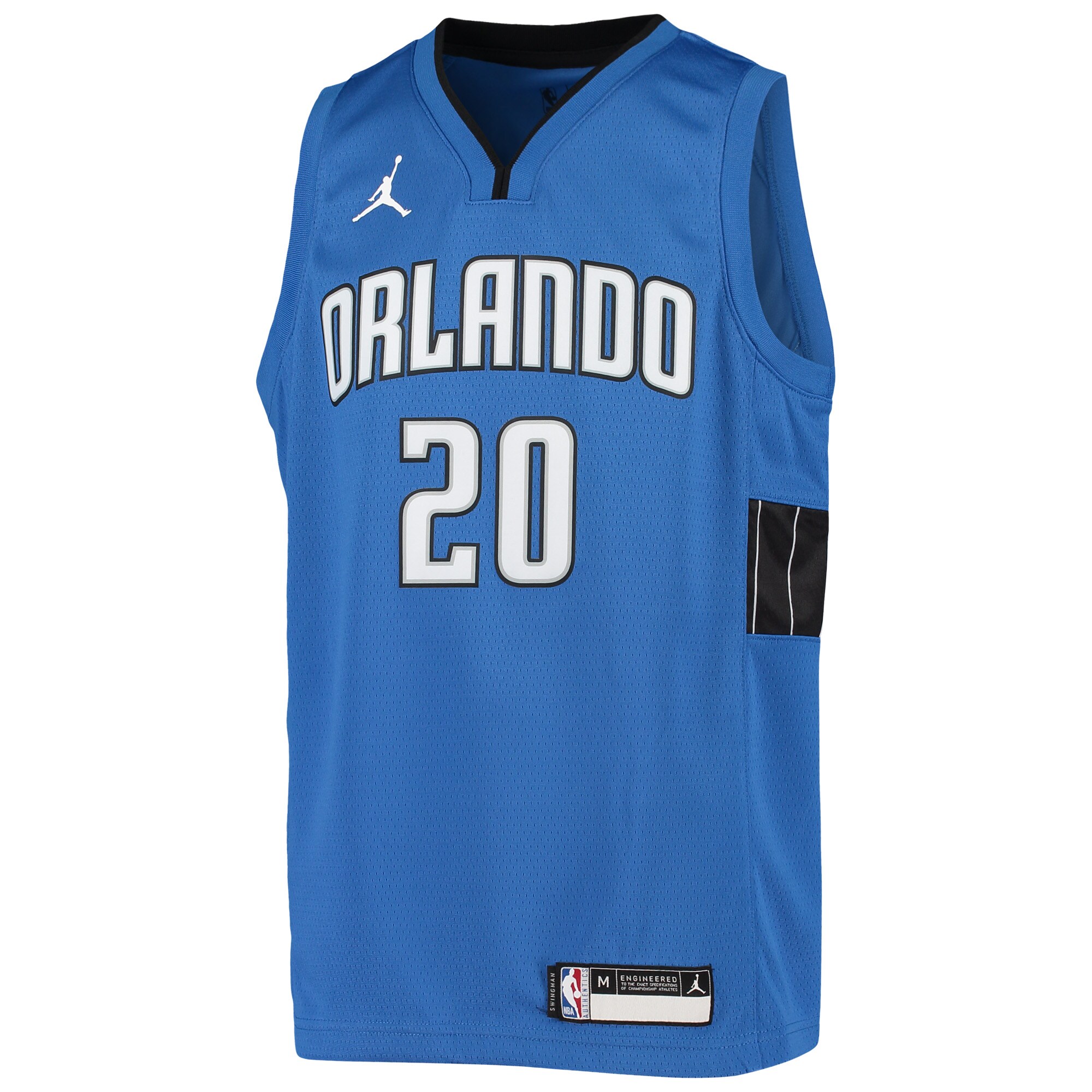 Markelle Fultz Orlando Magic Jordans Brand Youth 2020/21 Swingman Jersey - Statement Edition - Blue - vstockx