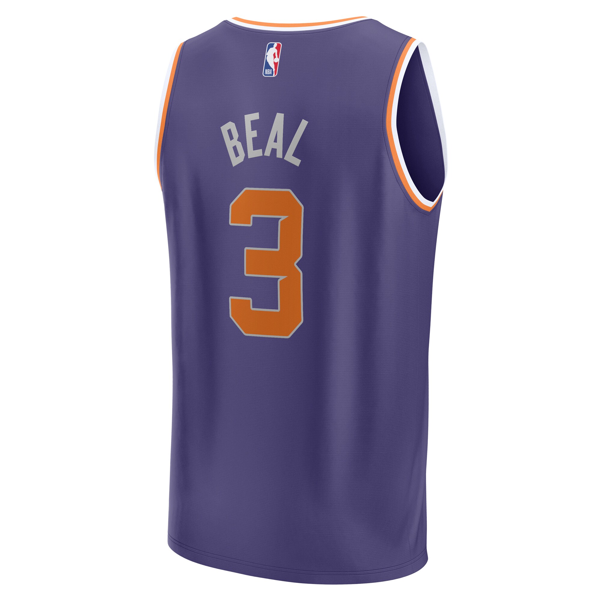 Bradley Beal Phoenix Suns Fanatics Branded Fast Break Player Jersey - Icon Edition - Purple - vstockx