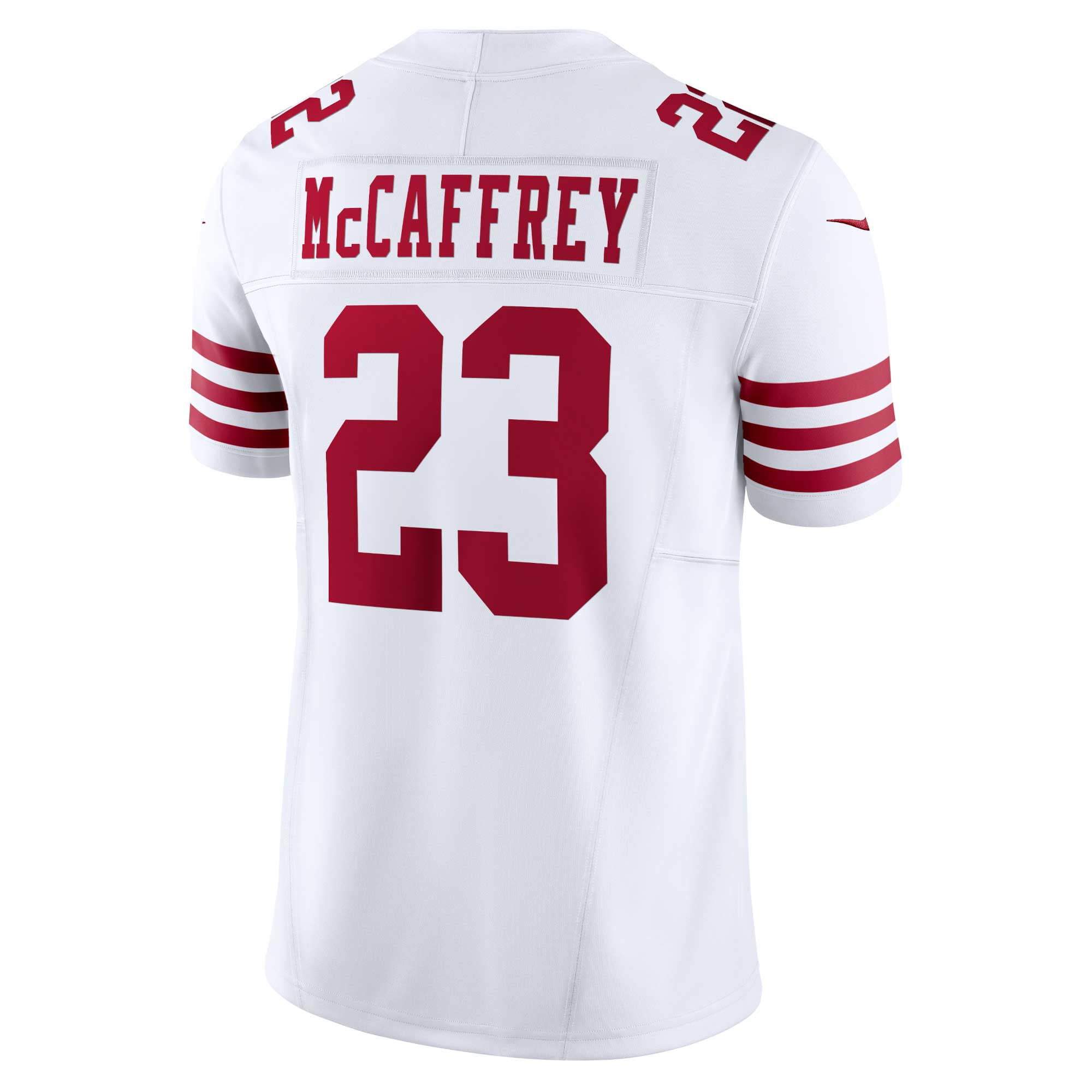 Men's Nike Christian McCaffrey White San Francisco 49ers Vapor F.U.S.E. Limited Jersey - vstockx