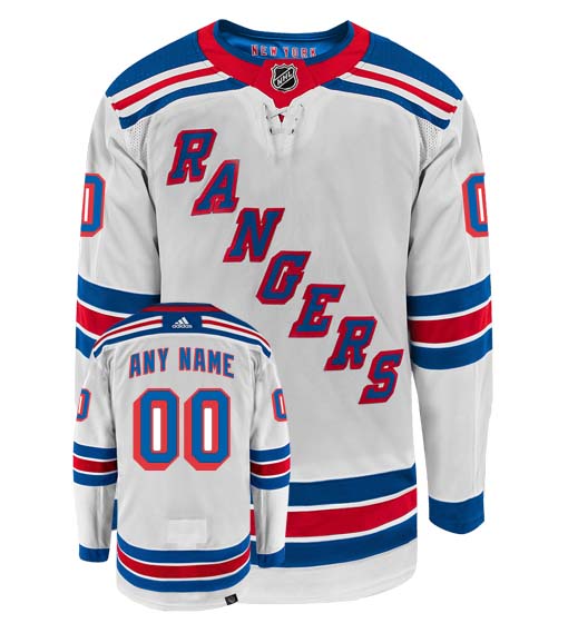 Customizable New York Rangers Adidas Primegreen Authentic NHL Hockey Jersey - vstockx
