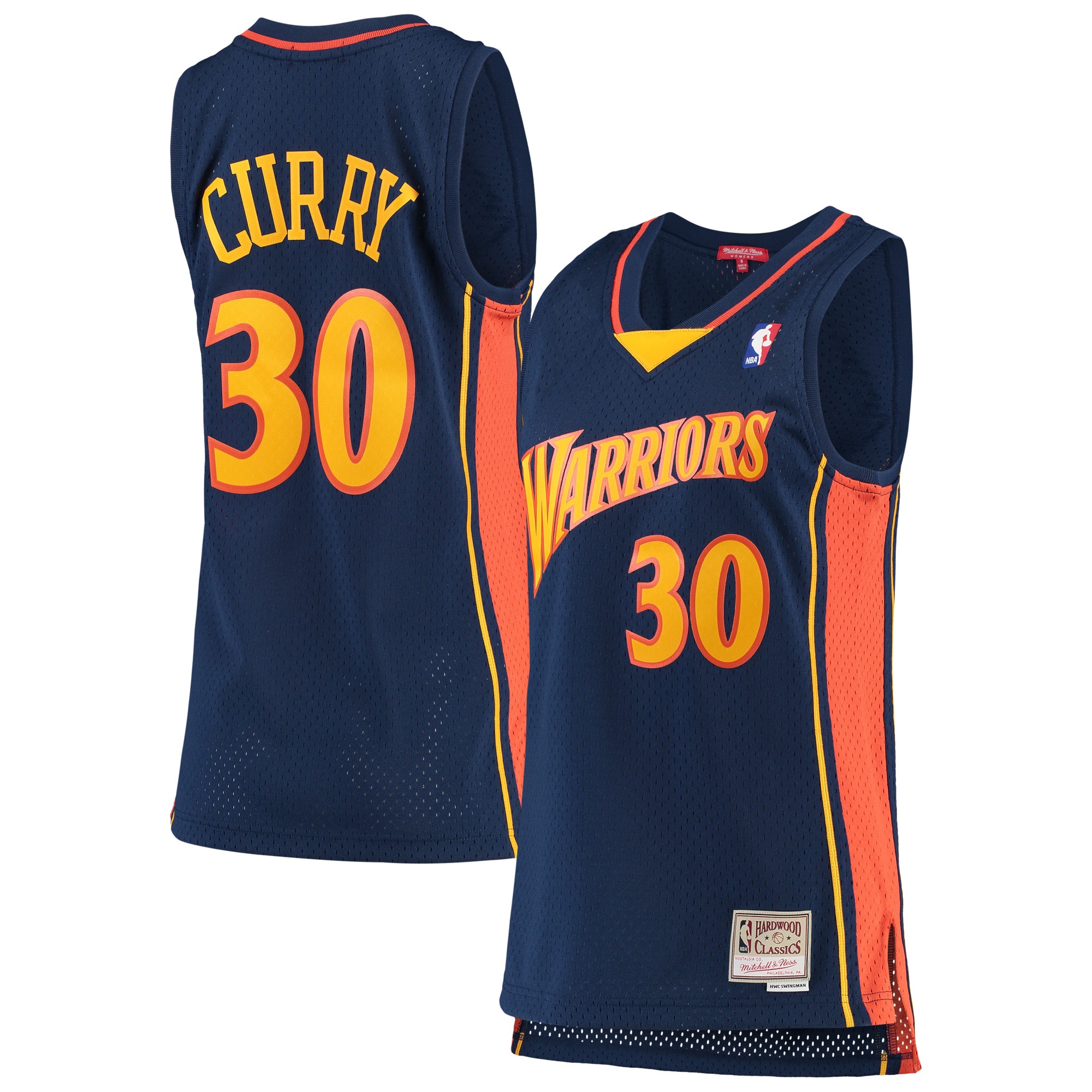 Stephen Curry Golden State Warriors Mitchell & Ness Women's 2009-10 Hardwood Classics Swingman Jersey - Navy - vstockx