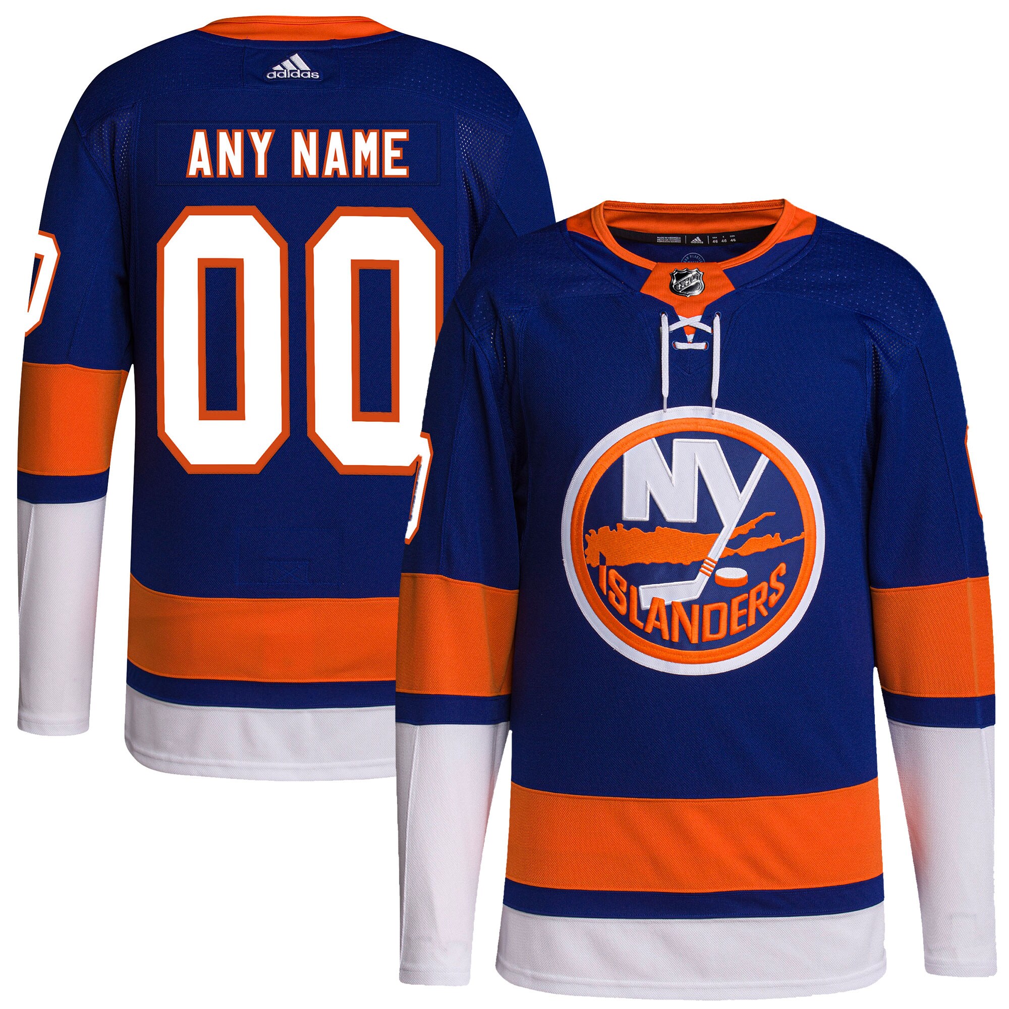 New York Islanders adidas Home Primegreen Authentic Pro Custom Jersey - Royal - vstockx