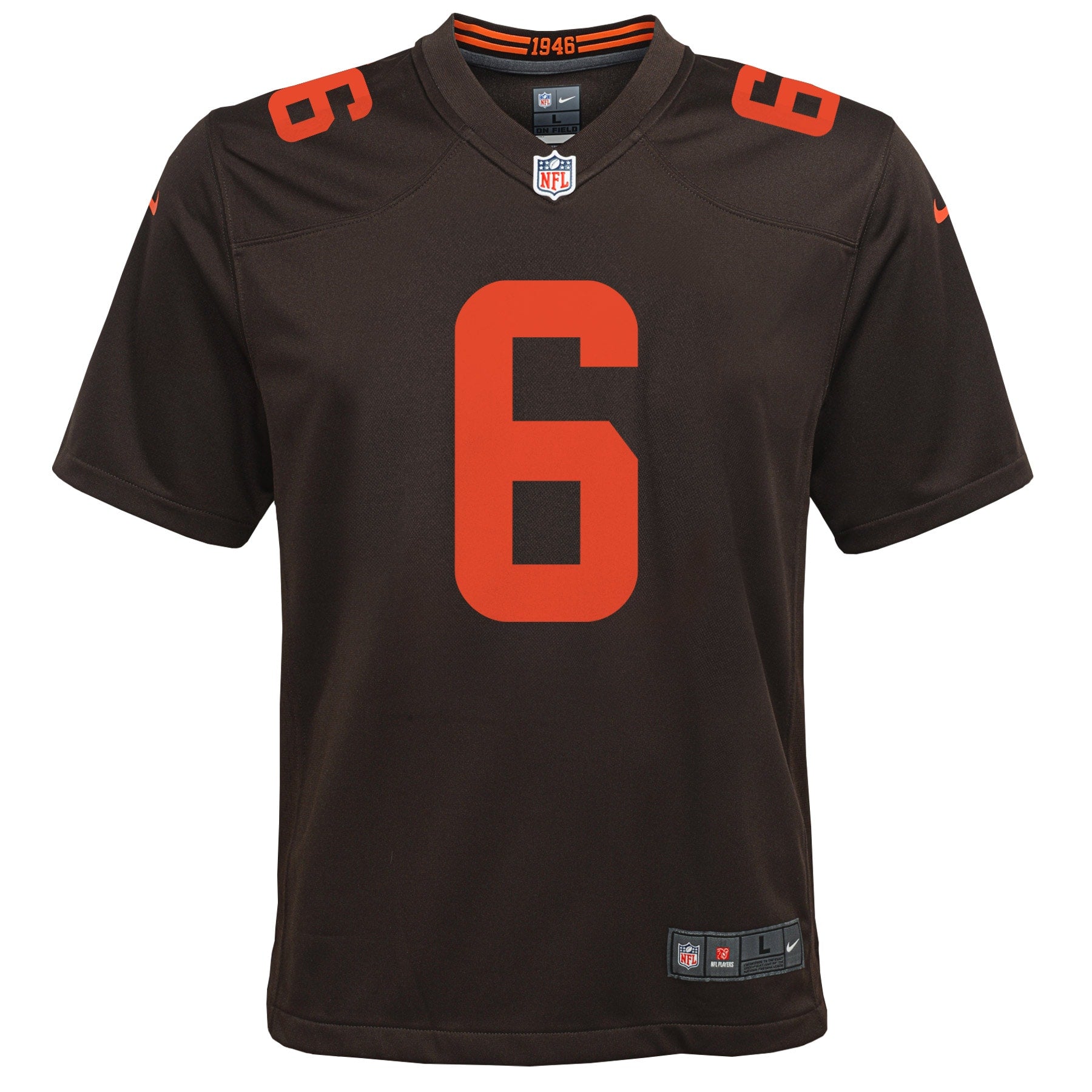 Youth Nike Baker Mayfield Brown Cleveland Browns Alternate Game Jersey - vstockx