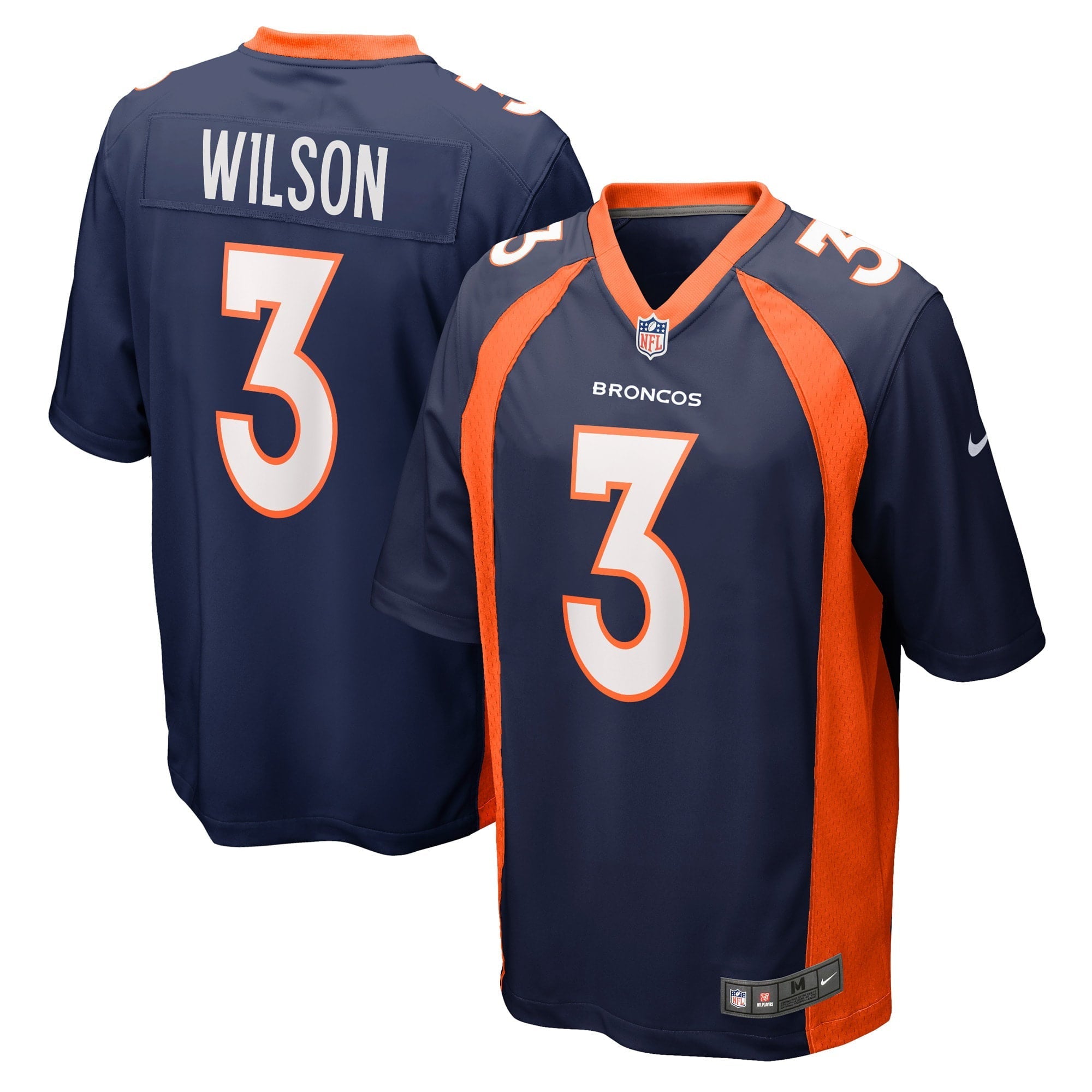 Men's Nike Russell Wilson Navy Denver Broncos Alternate Game Jersey - vstockx