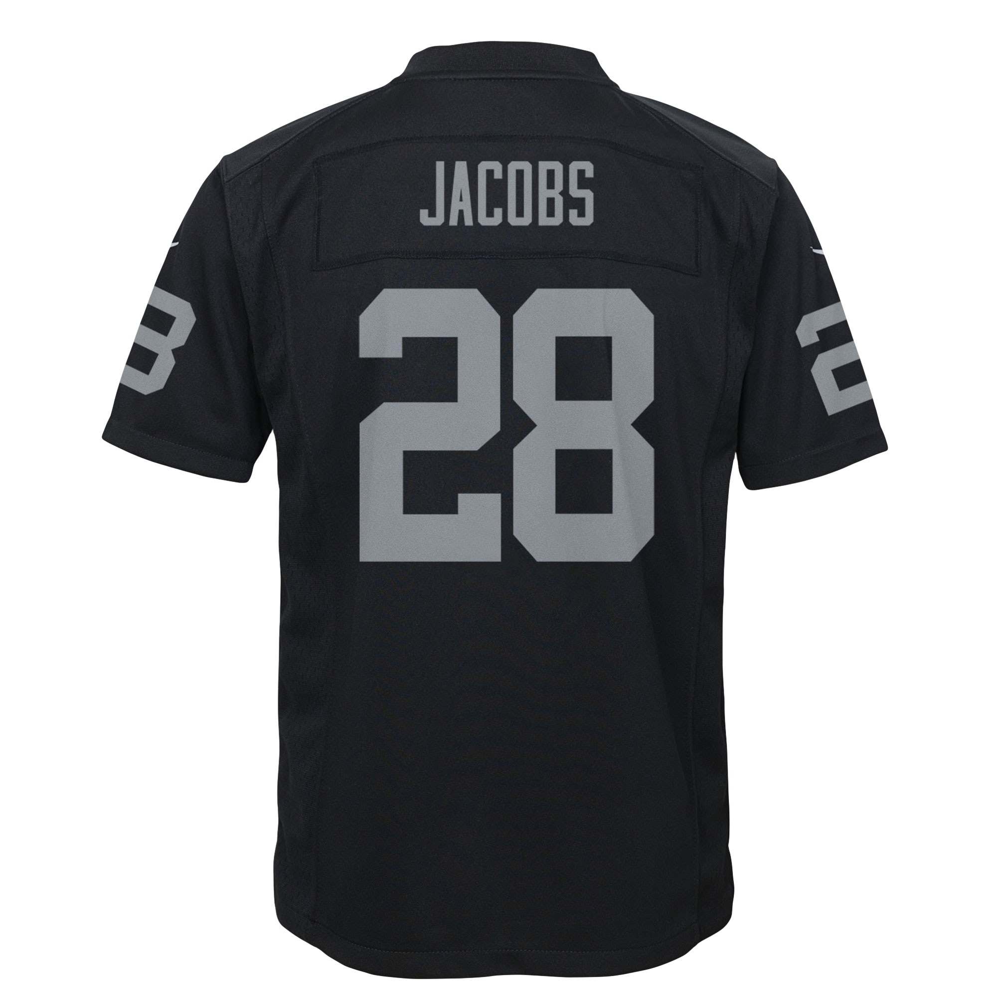 Josh Jacobs Las Vegas Raiders Nike Youth Game Jersey - Black - vstockx