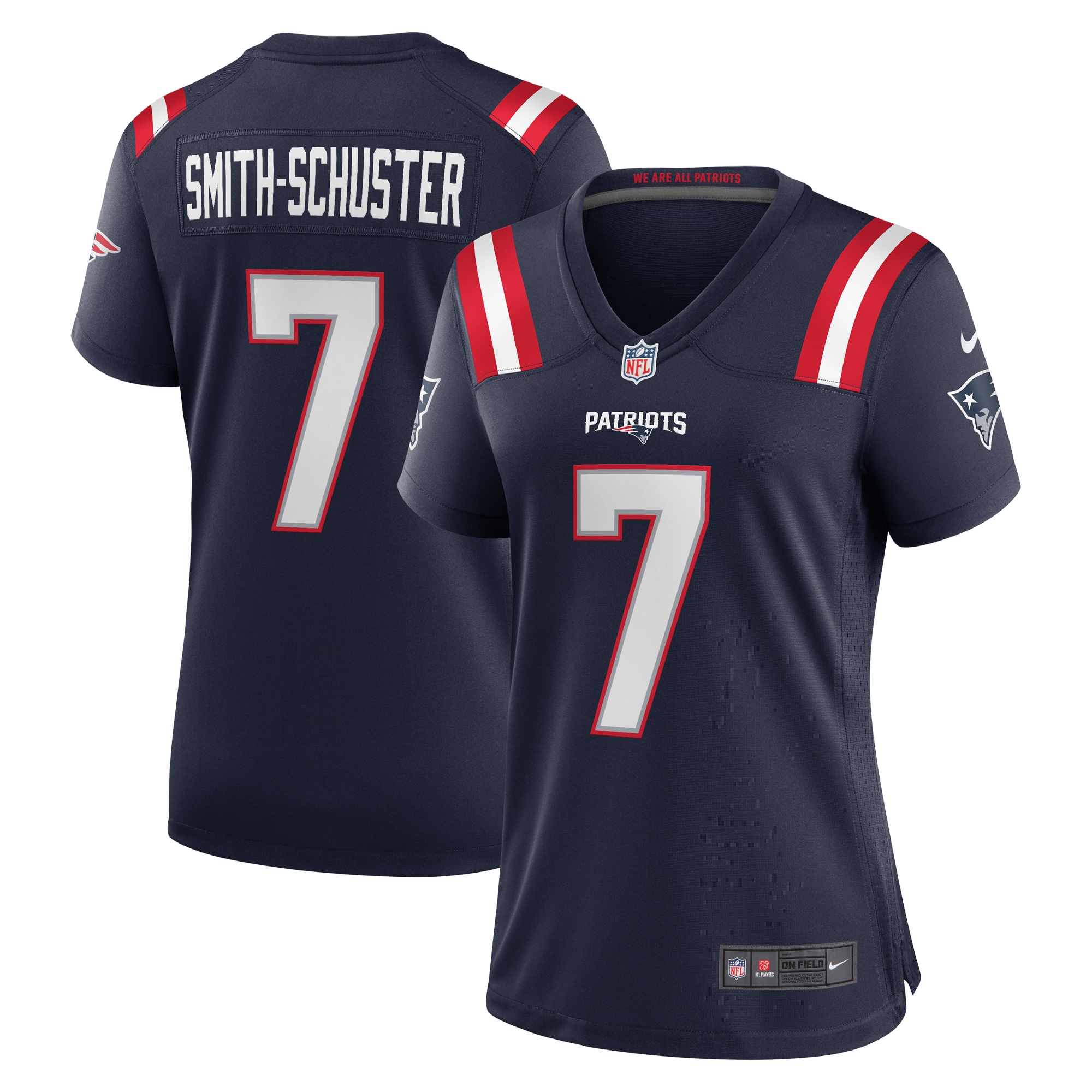 JuJu Smith-Schuster New England Patriots Nike Women's Game Player Jersey - Navy - vstockx