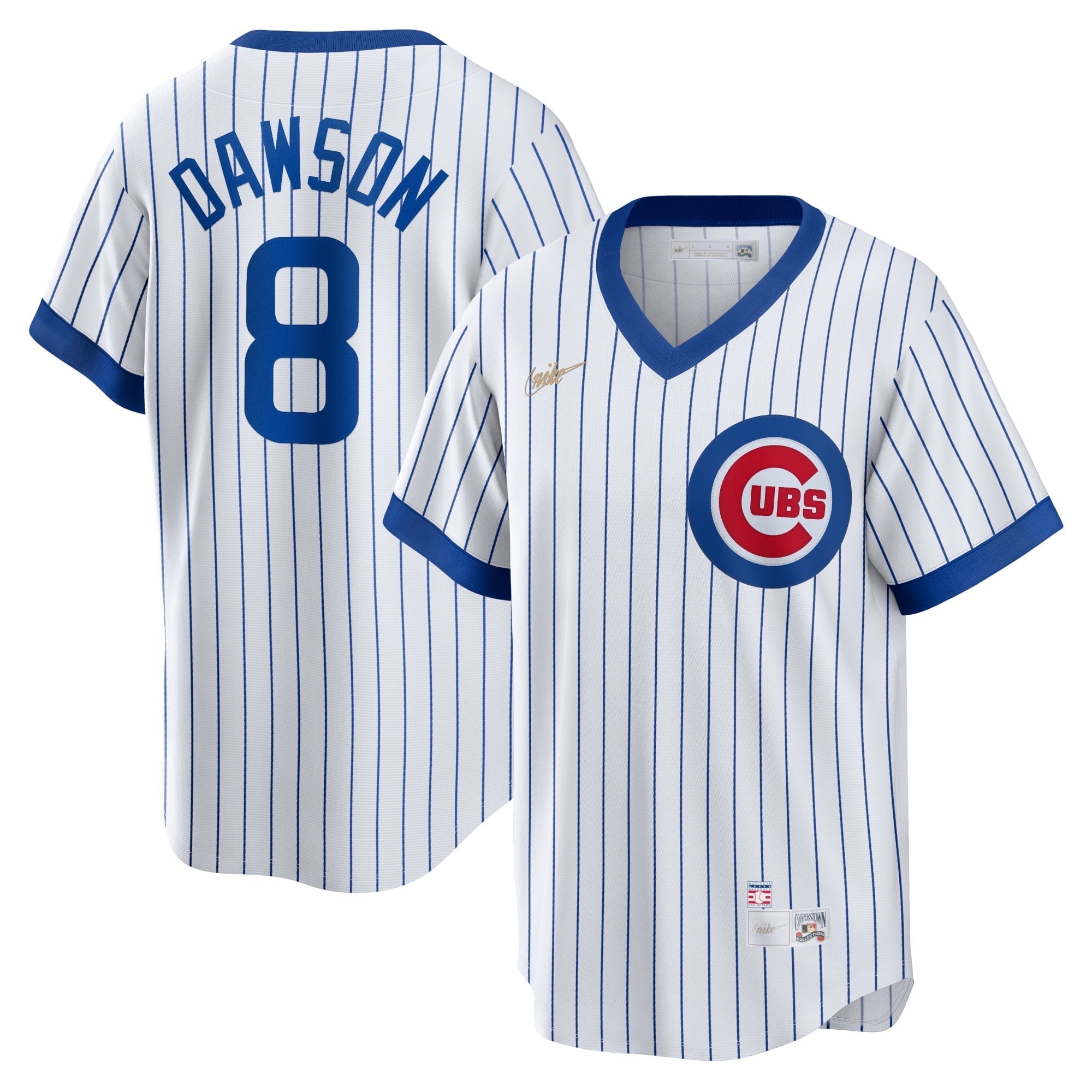 Men's Nike Andre Dawson White Chicago Cubs Home Cooperstown Collection Player Jersey - vstockx