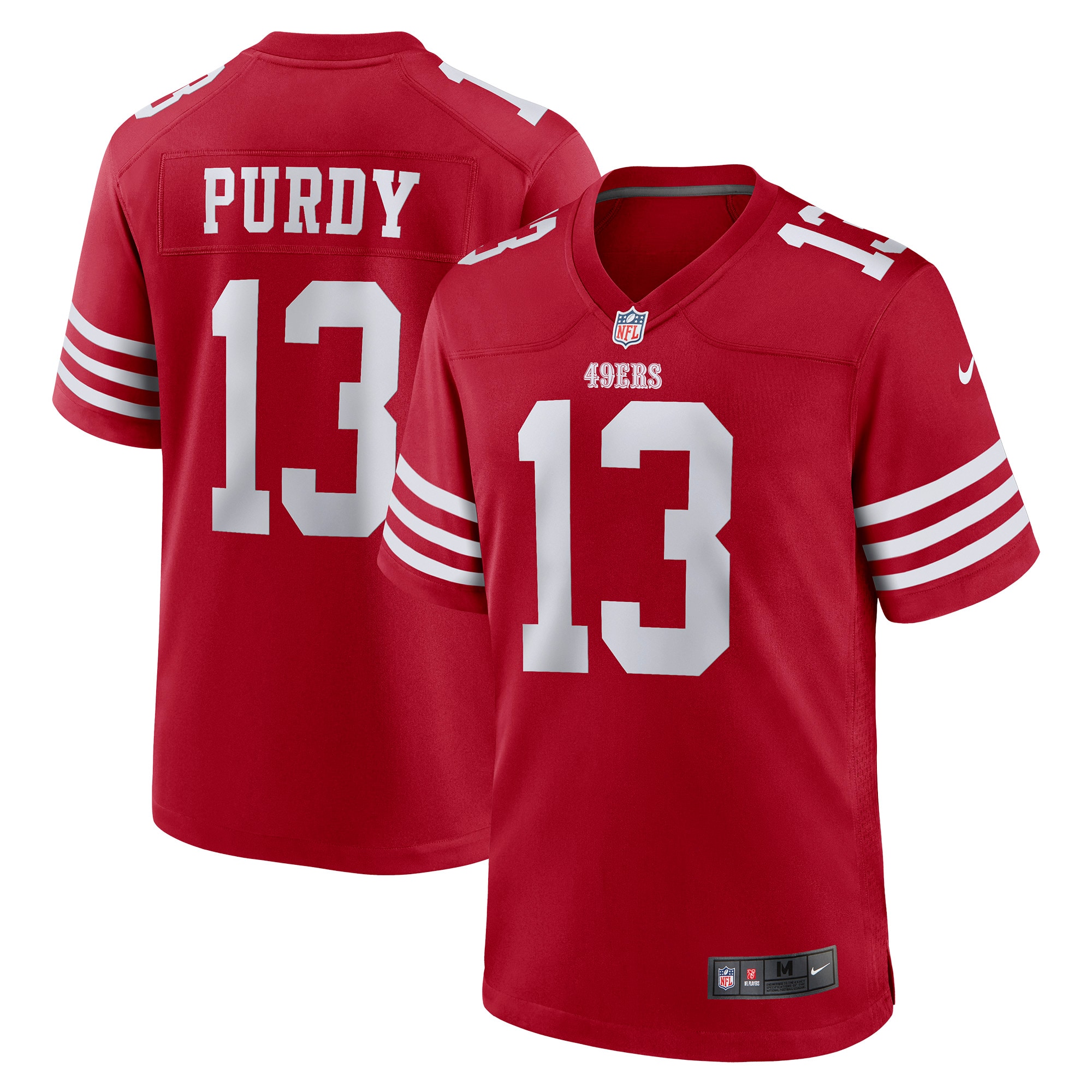 Brock Purdy San Francisco 49ers Nike Game Player Jersey - Scarlet - vstockx