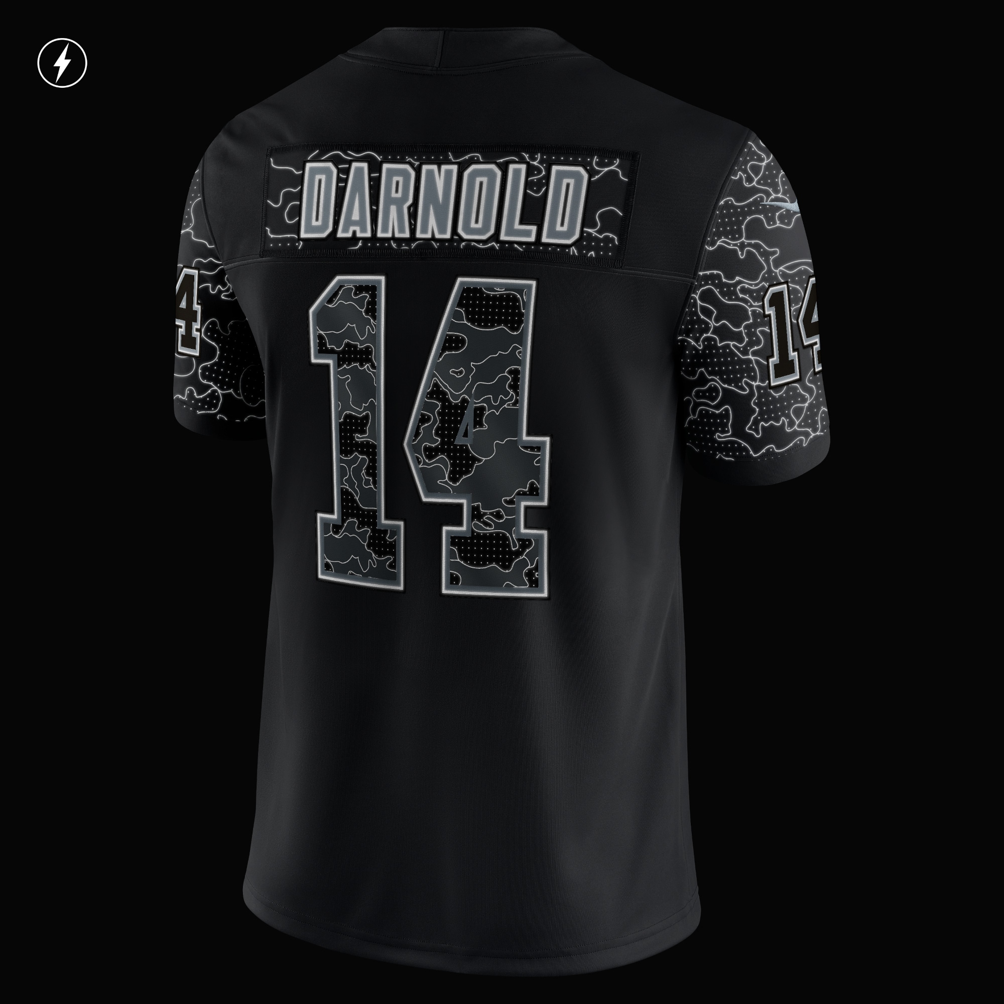 Sam Darnold Carolina Panthers Nike RFLCTV Limited Jersey - Black - vstockx