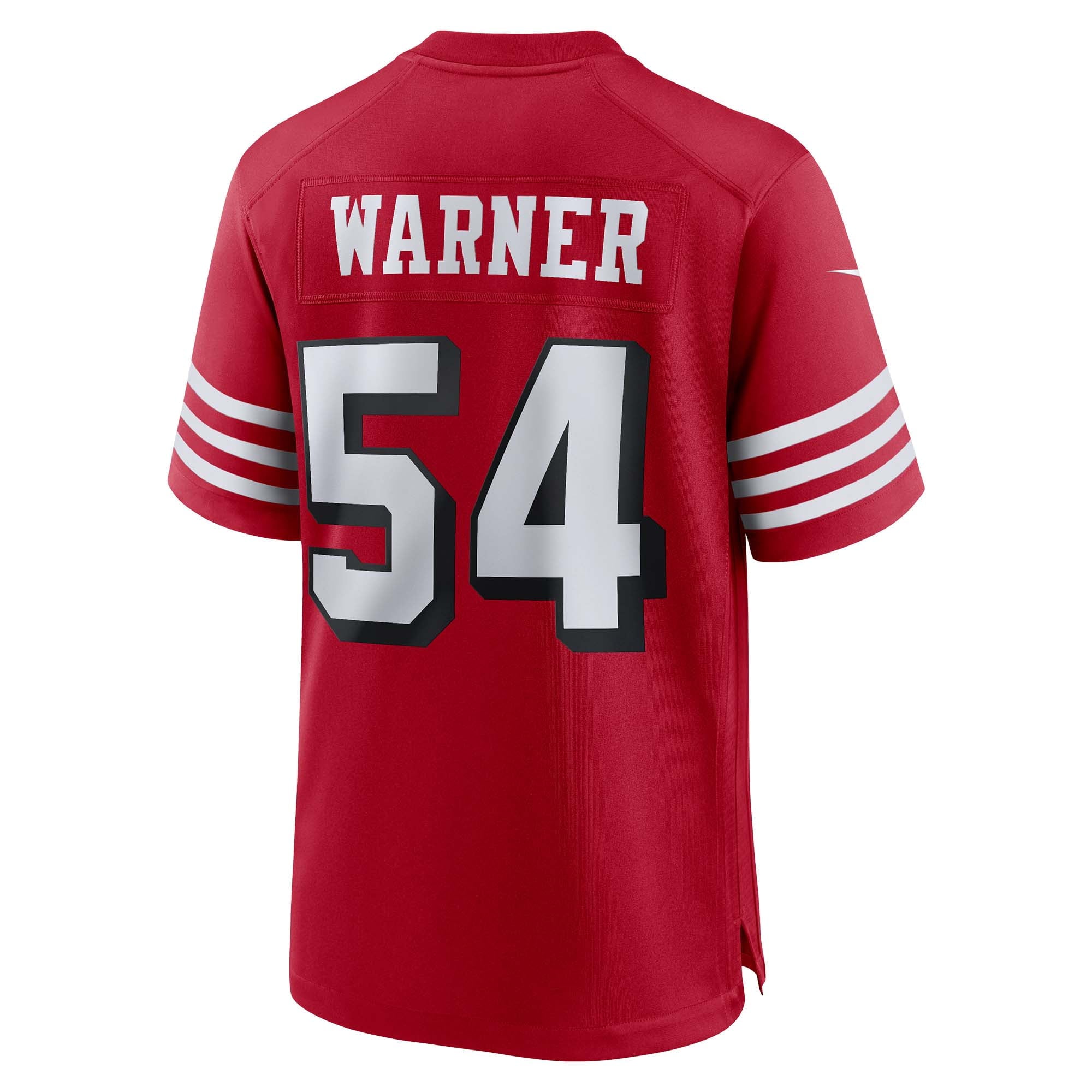 Men's Nike Fred Warner Scarlet San Francisco 49ers Alternate Game Jersey - vstockx