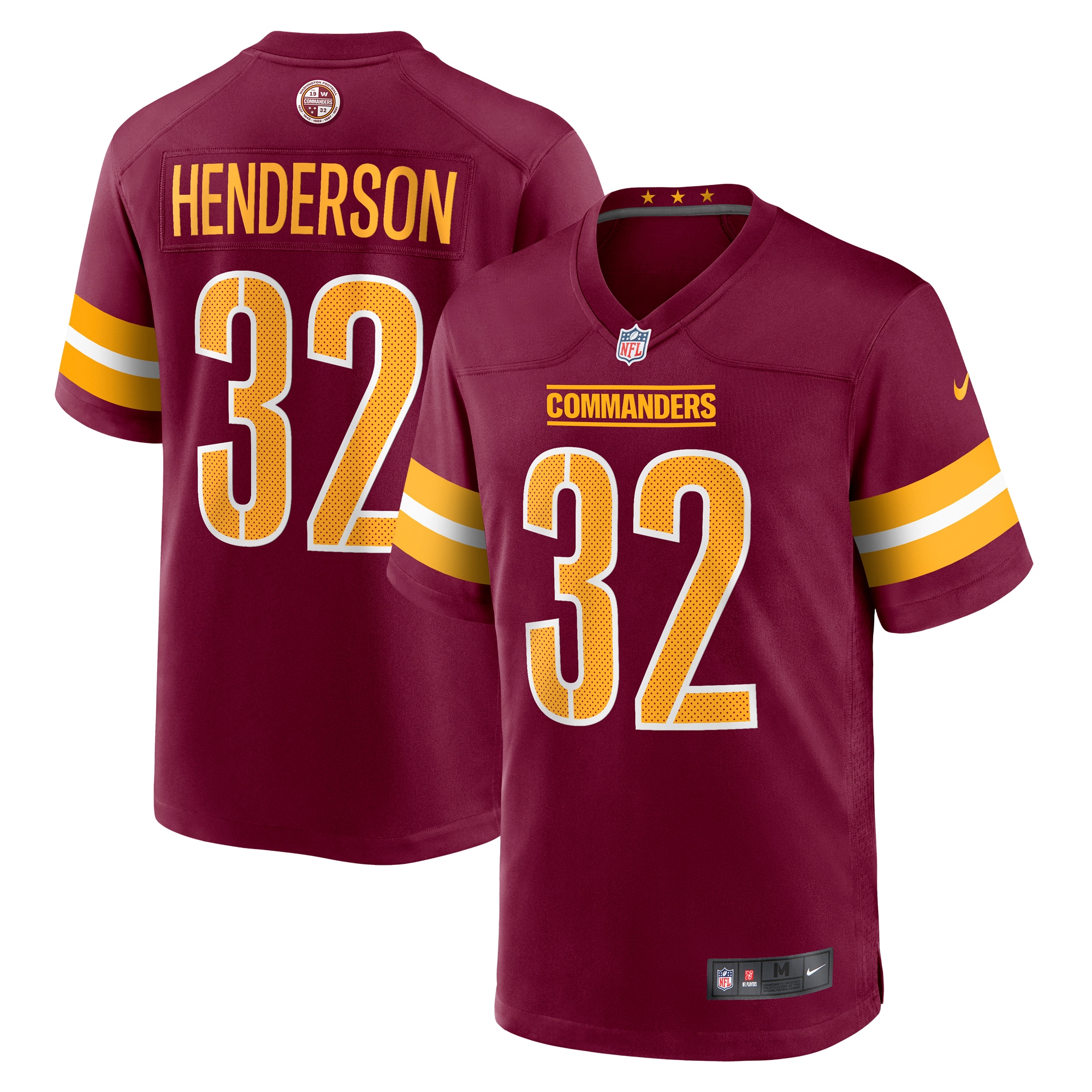 Xavier Henderson Washington Commanders Nike Team Game Jersey - Burgundy - vstockx