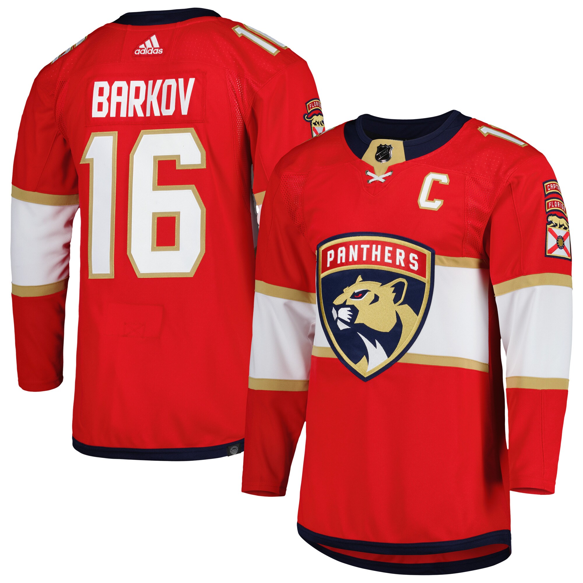 Aleksander Barkov Florida Panthers adidas Primegreen Authentic Pro Player Jersey - Red - vstockx