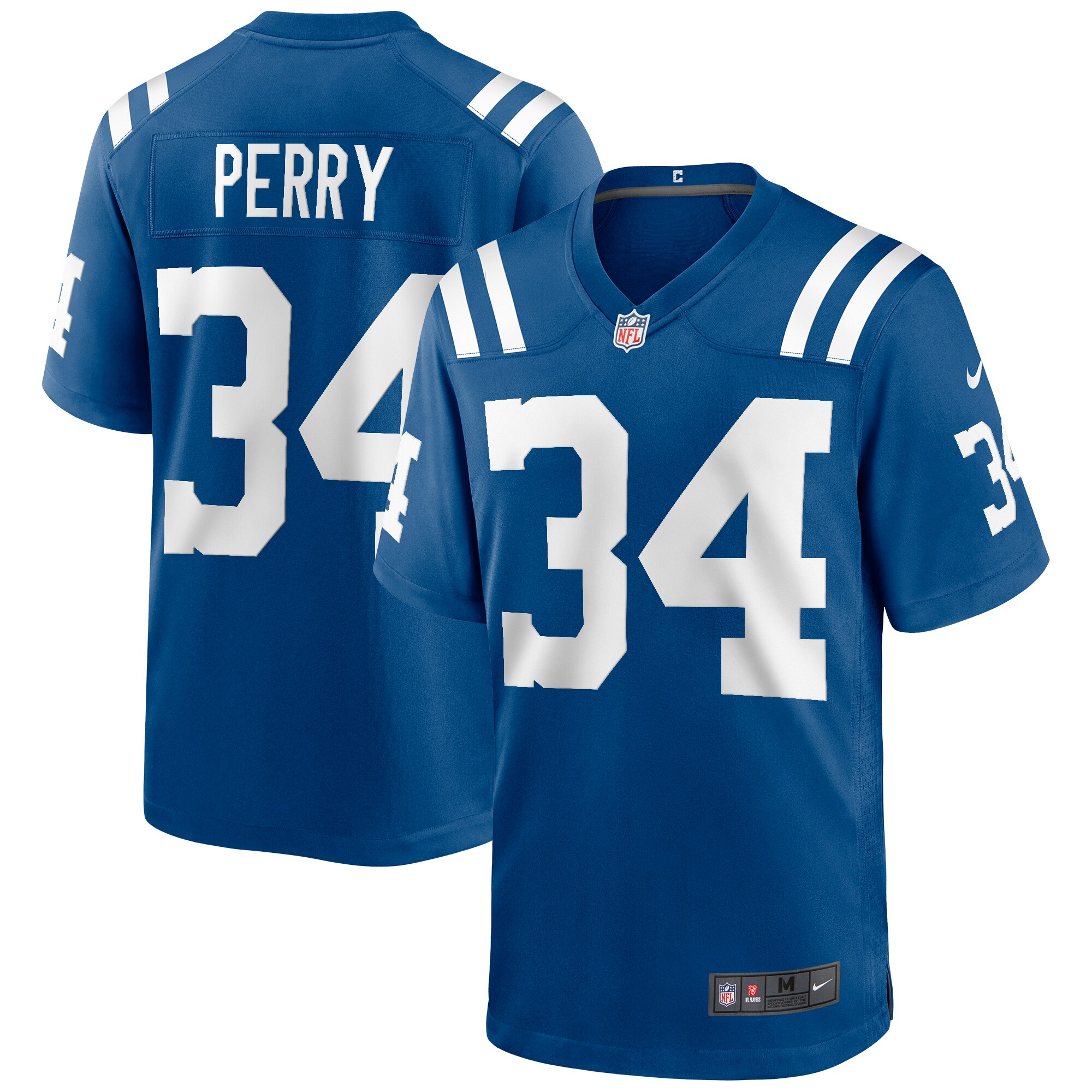Joe Perry Indianapolis Colts Nike Game Retired Player Jersey - Royal - vstockx