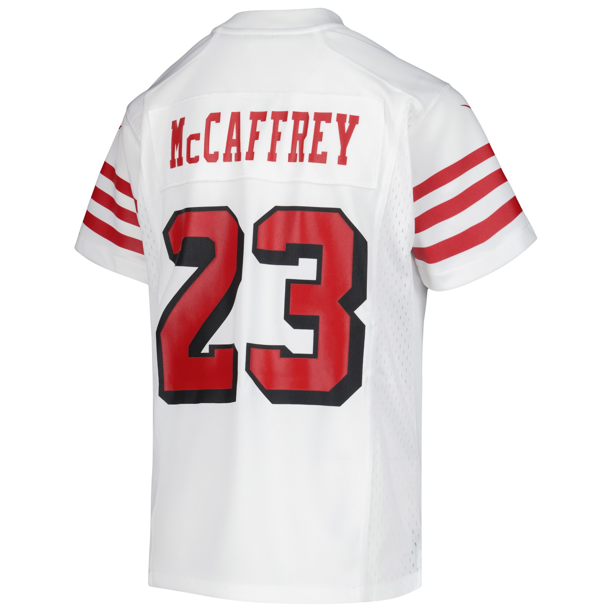Christian McCaffrey San Francisco 49ers Nike Youth Game Jersey - White - vstockx