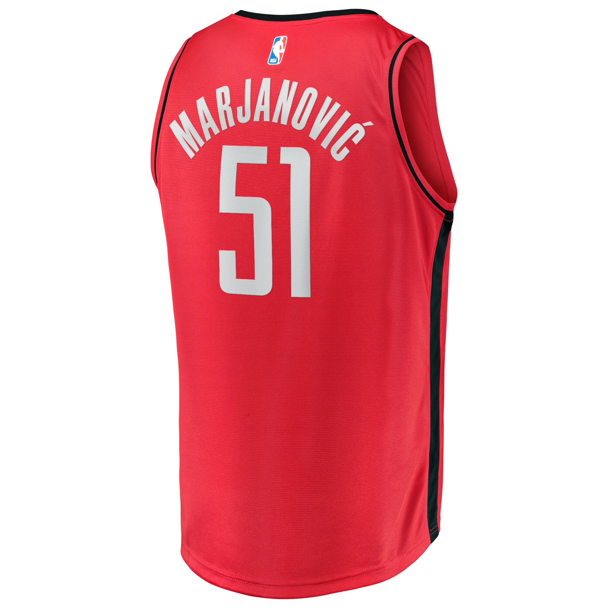 Boban Marjanovic Houston Rockets Fanatics Branded Fast Break Player Jersey - Icon Edition - Red - vstockx