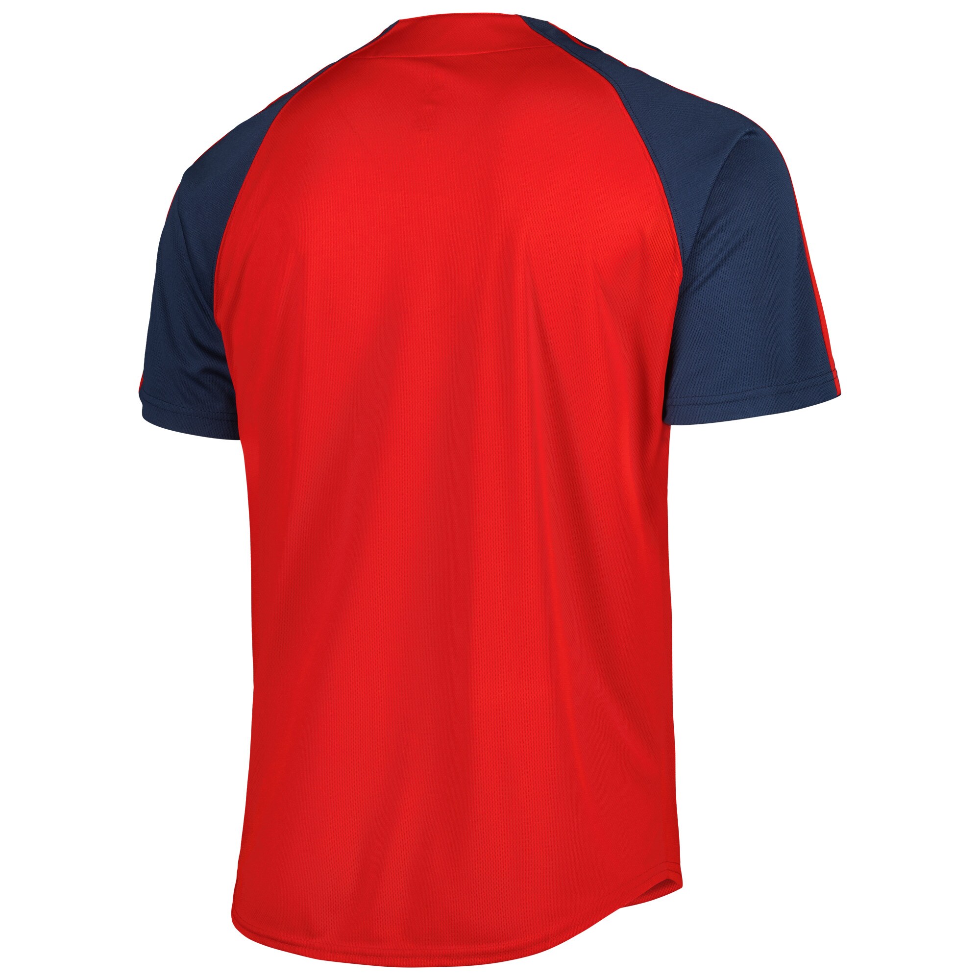 Washington Nationals Stitches Button-Down Raglan Fashion Jersey - Red - vstockx