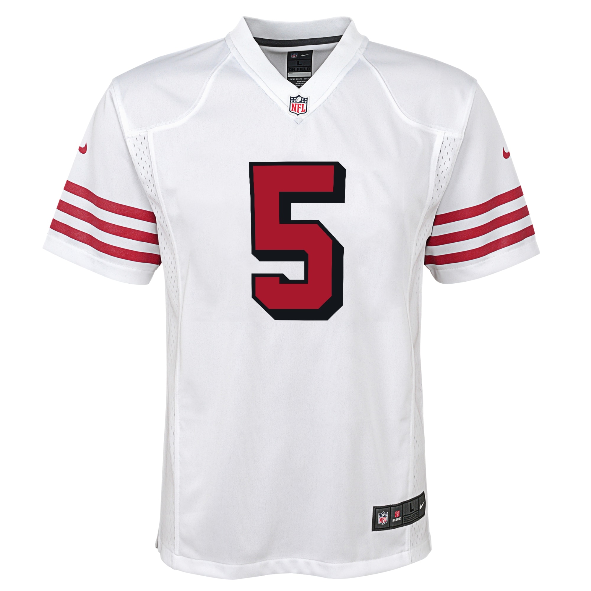 Trey Lance San Francisco 49ers Nike Youth Game Jersey - White - vstockx
