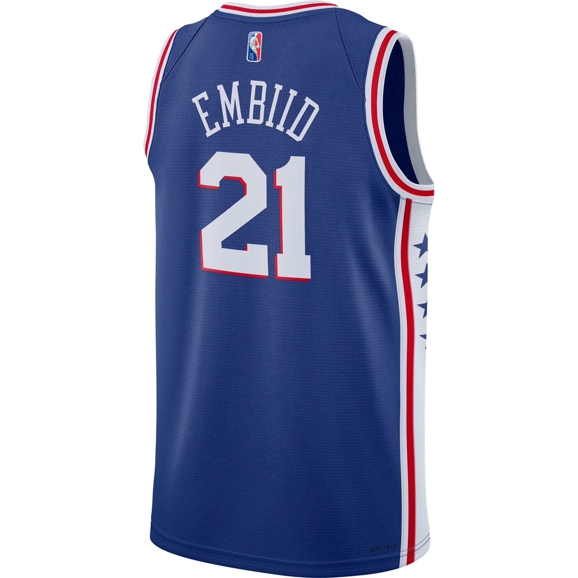 Joel Embiid Philadelphia 76ers Nike 2021/22 Diamond Swingman Jersey - Icon Edition - Royal - vstockx