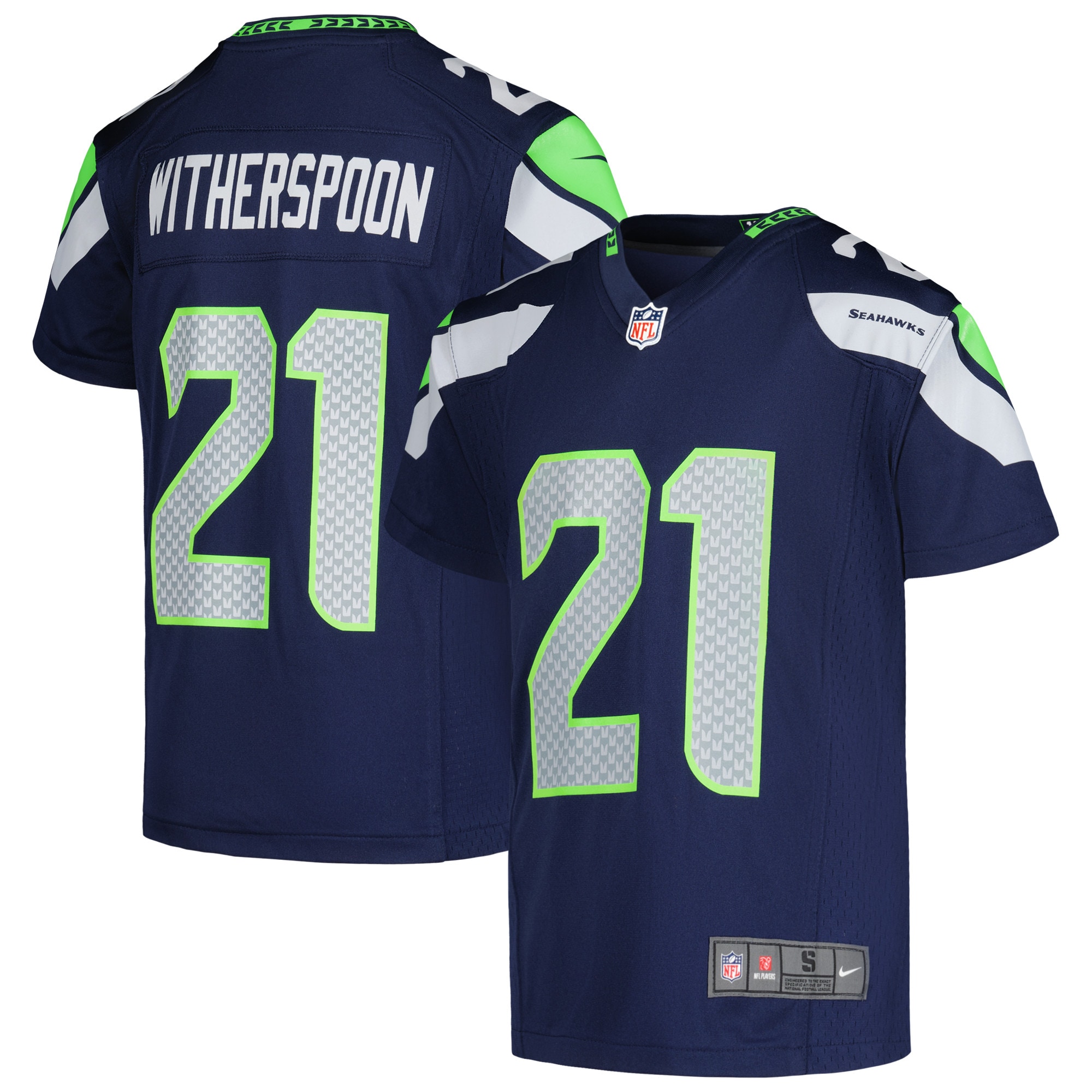 Devon Witherspoon Seattle Seahawks Nike Youth Game Jersey - College Navy - vstockx