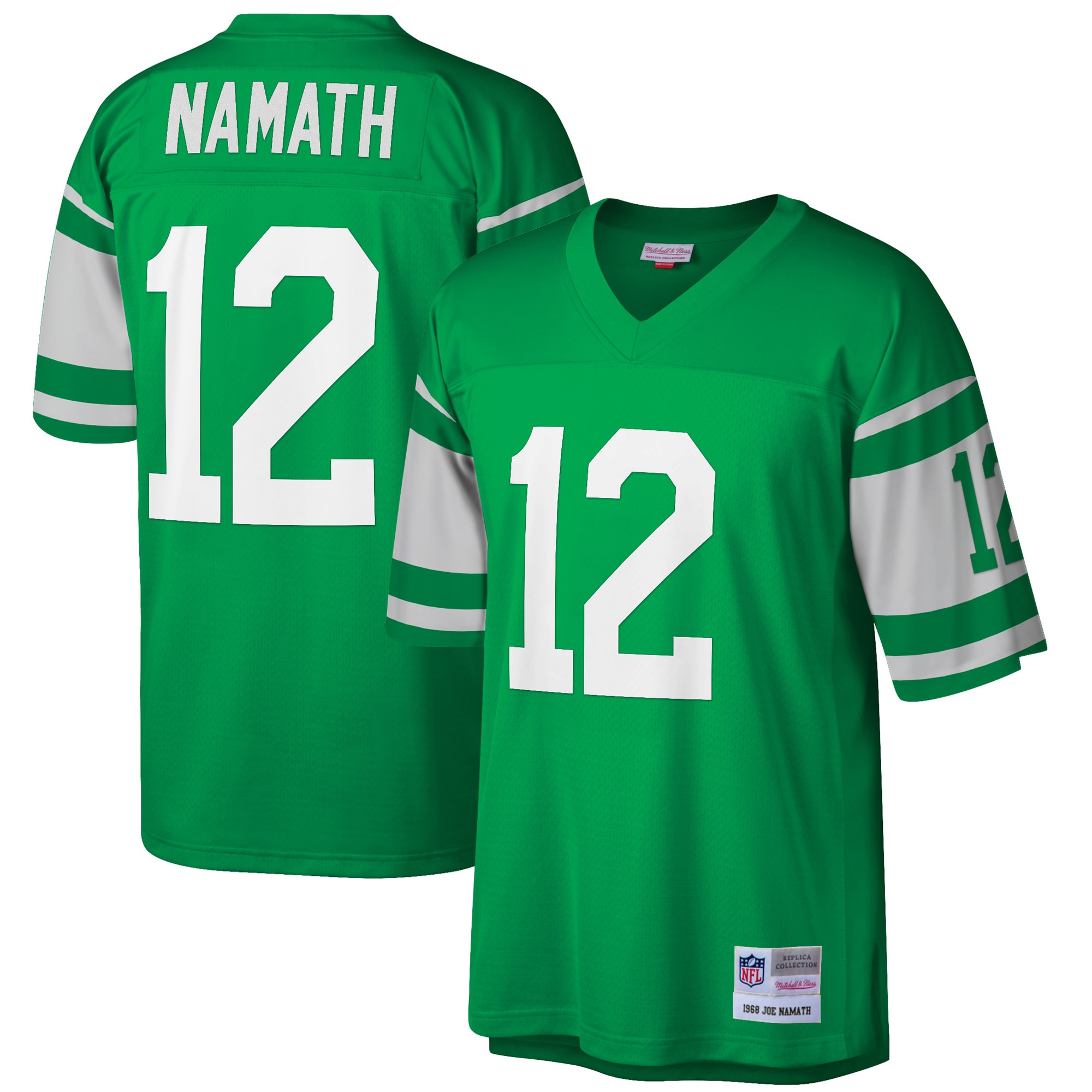 Joe Namath New York Jets Mitchell & Ness Retired Player Legacy Replica Jersey - Green - vstockx