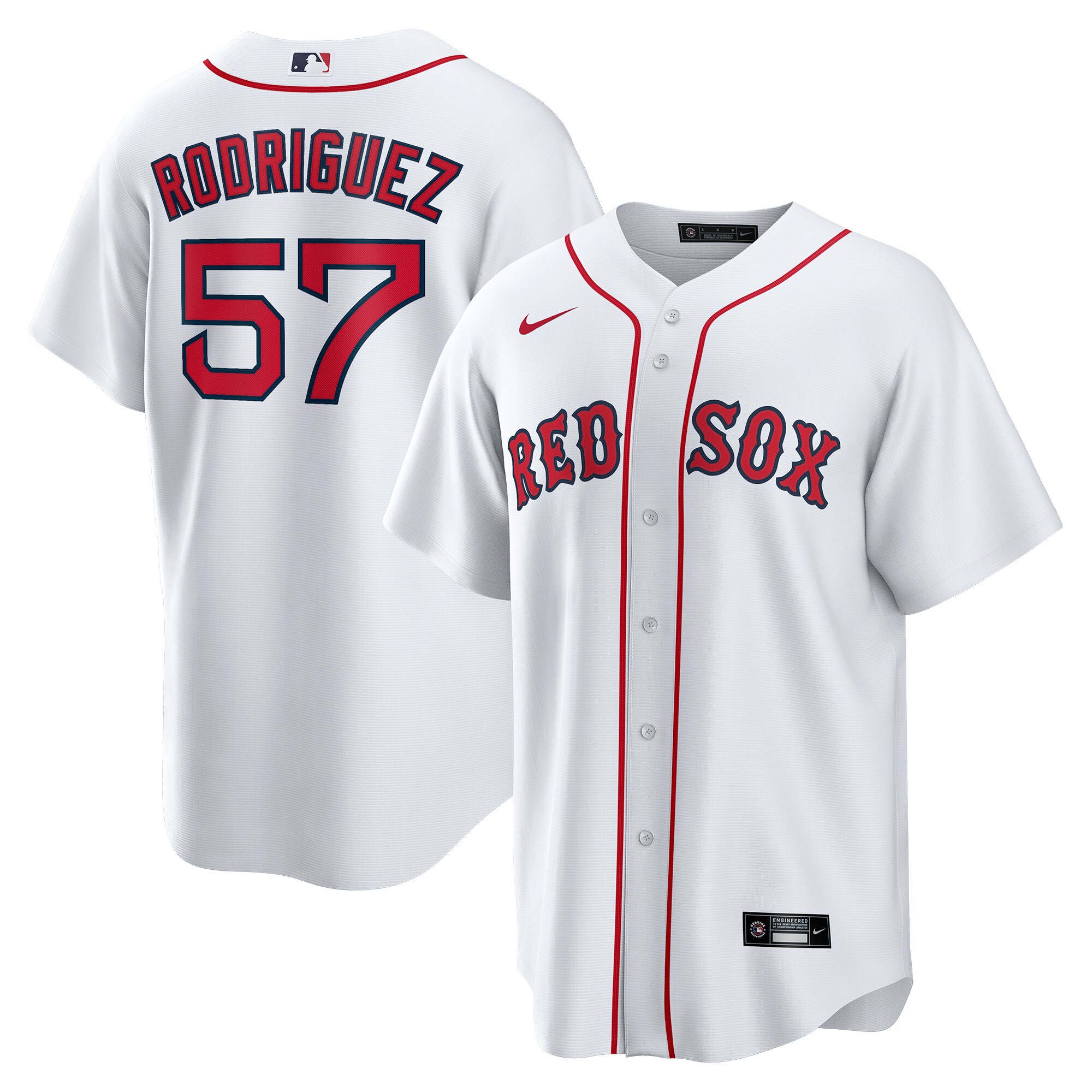 Joely Rodriguez Boston Red Sox Nike Home Replica Player Jersey - White - vstockx