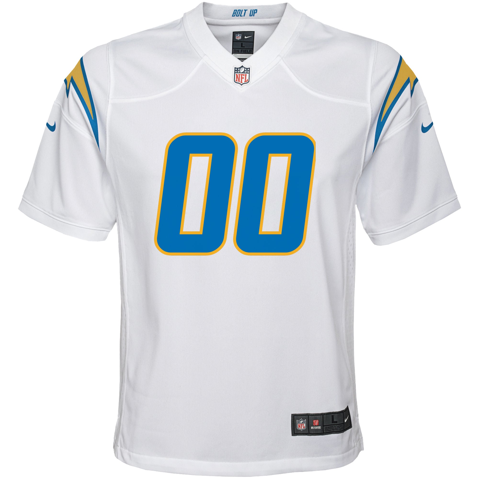 Los Angeles Chargers Nike Youth Custom Game Jersey - White - vstockx