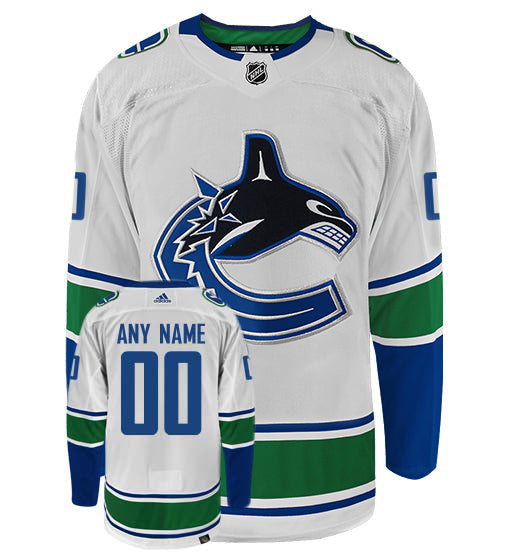 Customizable Vancouver Canucks Adidas Primegreen Authentic NHL Hockey Jersey - vstockx