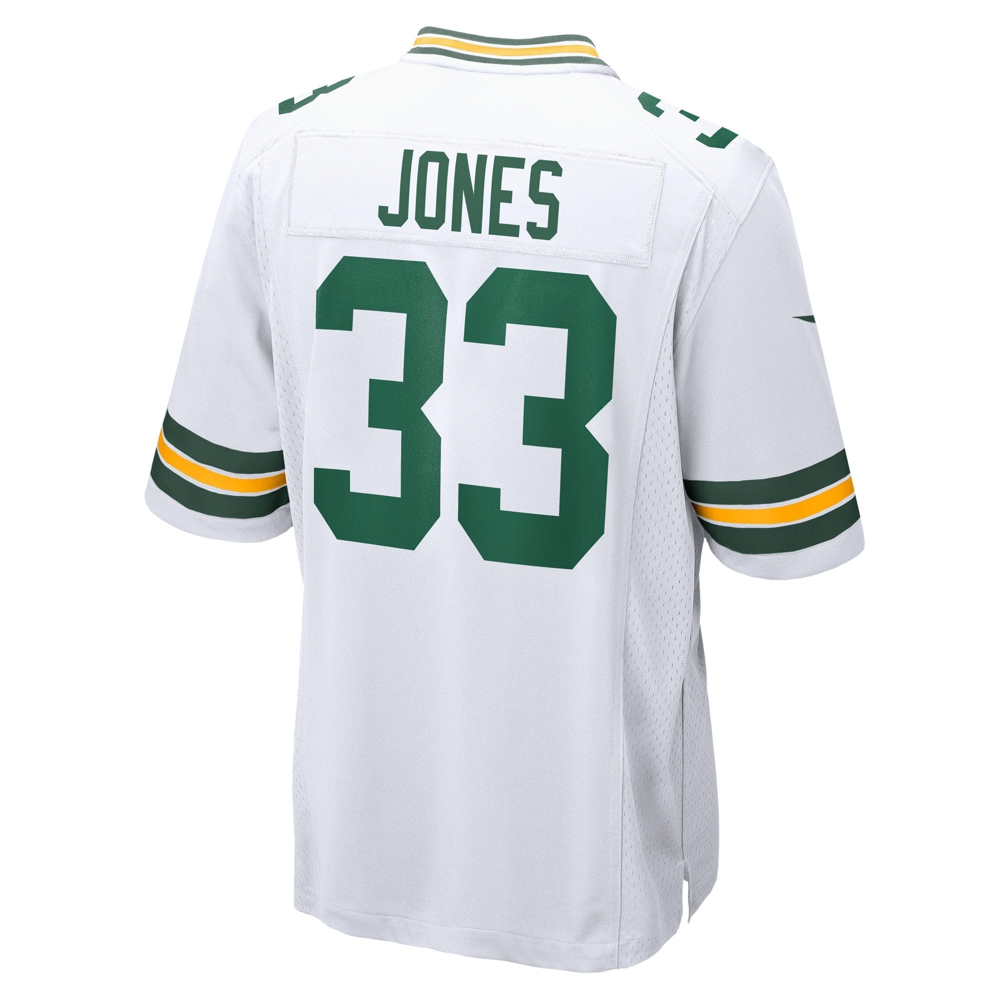 Men's Nike Aaron Jones White Green Bay Packers Game Player Jersey - vstockx