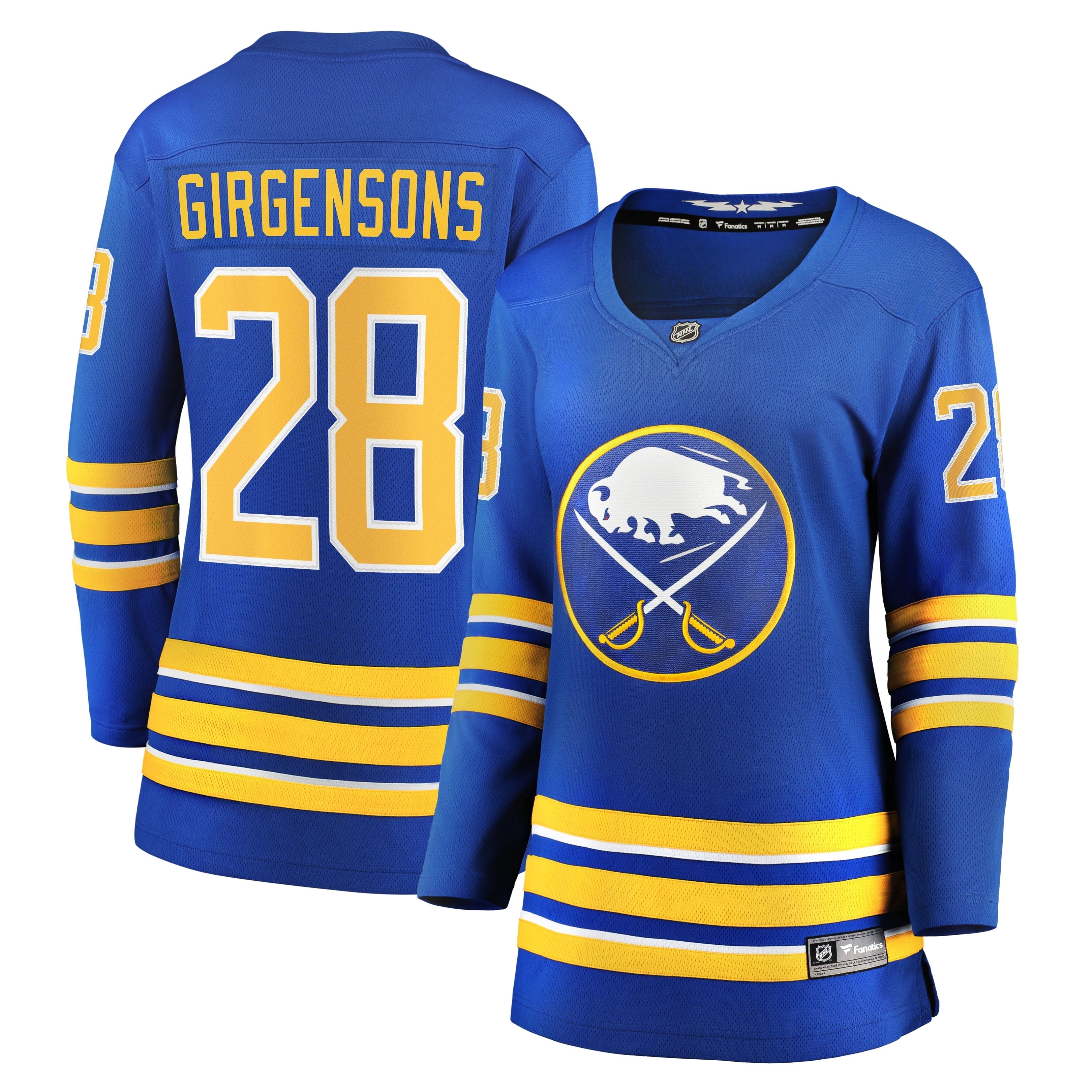 Women's Fanatics Branded Zemgus Girgensons Royal Buffalo Sabres Home Breakaway Player Jersey - vstockx