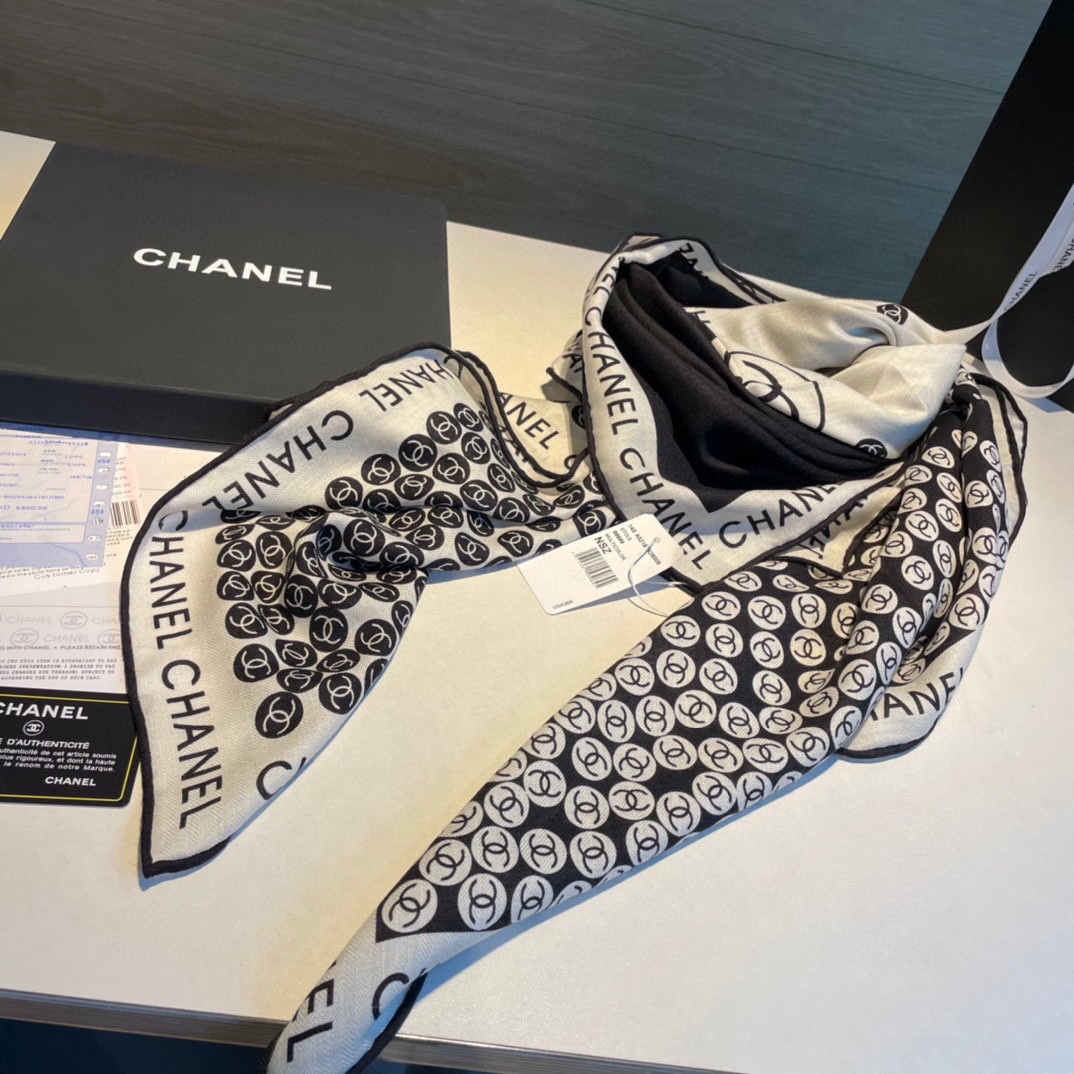 Streetwear Scarf CHANEL 329011 SIZE:140*140cm - vstockx