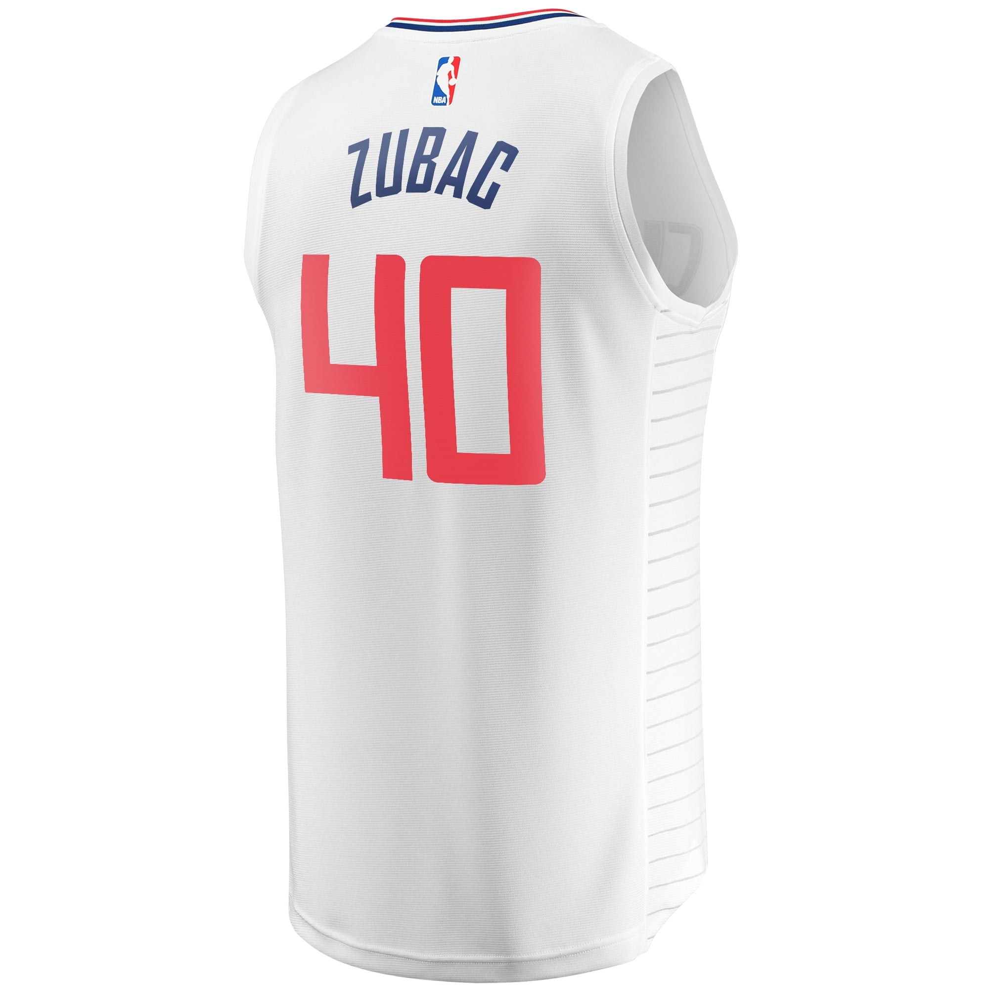 Men's Fanatics Branded Ivica Zubac White LA Clippers Fast Break Player Jersey - Association Edition - vstockx