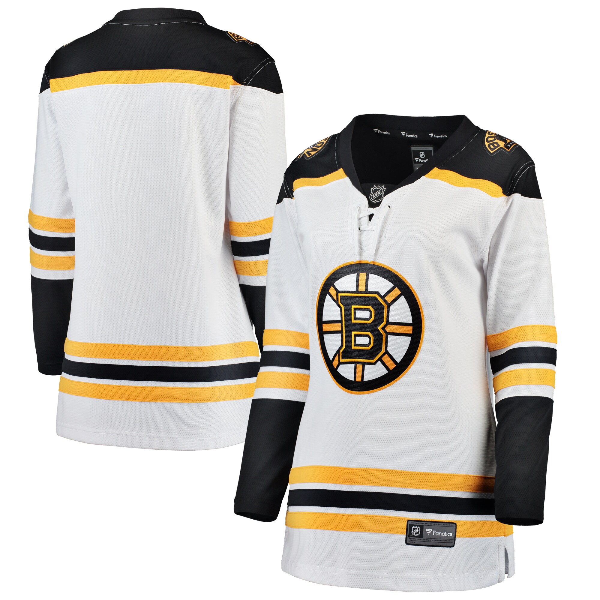Boston Bruins Fanatics Branded Women's Away Breakaway Jersey - White - vstockx