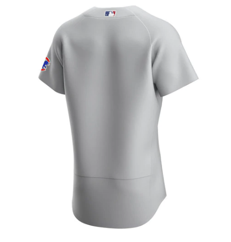 Chicago Cubs Gray Authentic Road Jersey by - vstockx