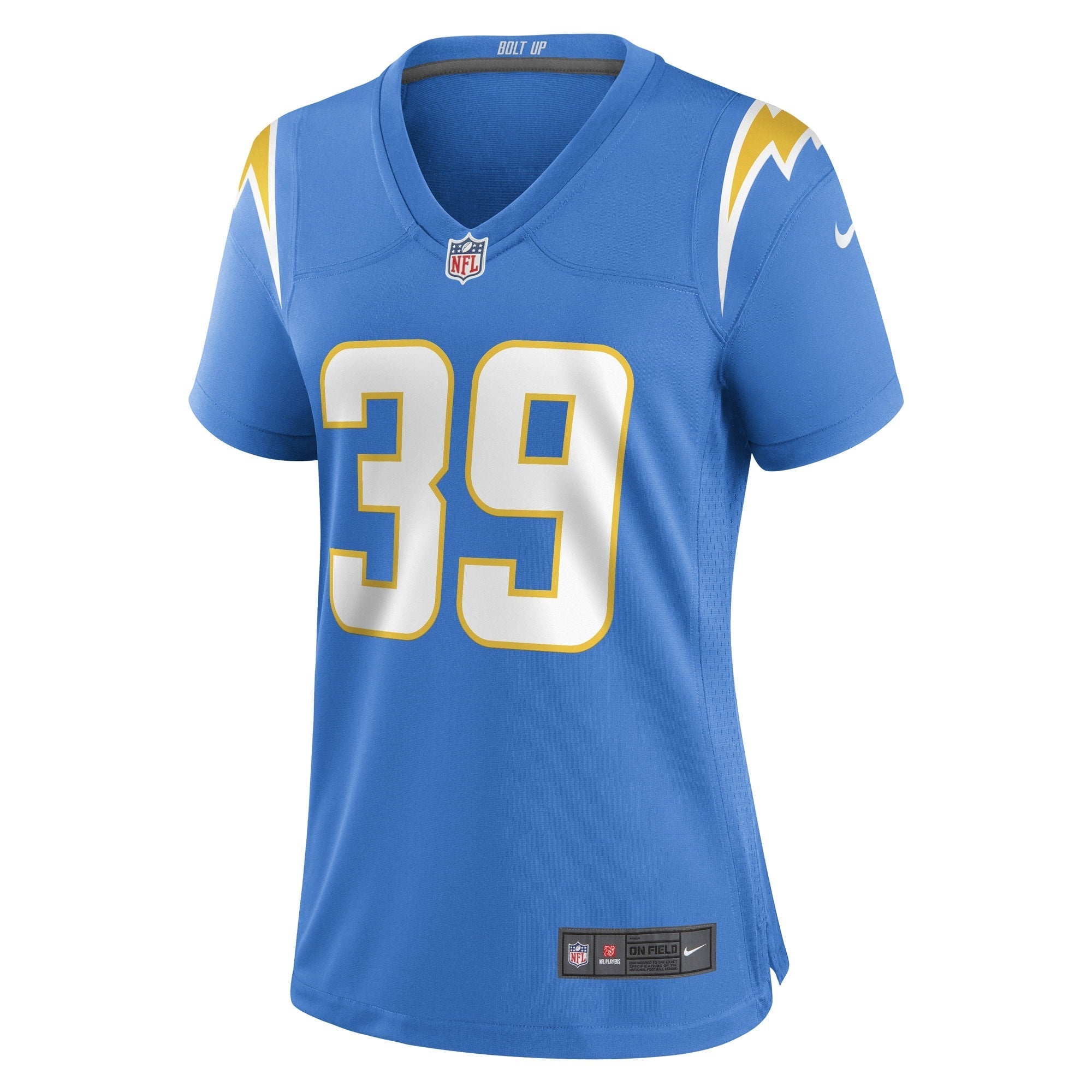 Women's Nike Michael Jacquet Powder Blue Los Angeles Chargers Game Player Jersey - vstockx