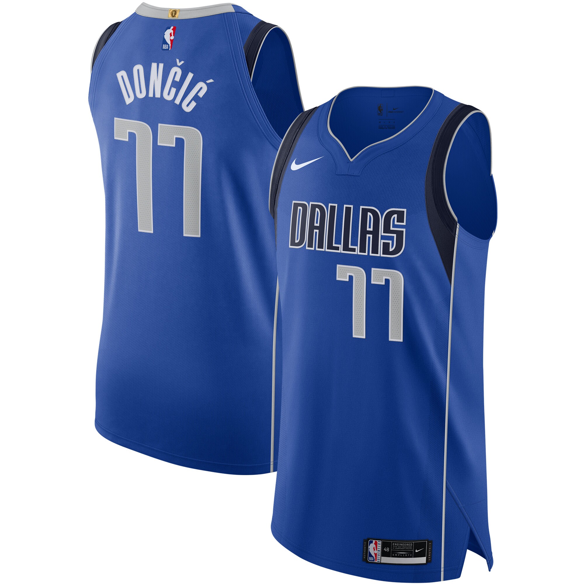 Luka Doncic Dallas Mavericks Nike Authentic Jersey - Icon Edition - Blue - vstockx