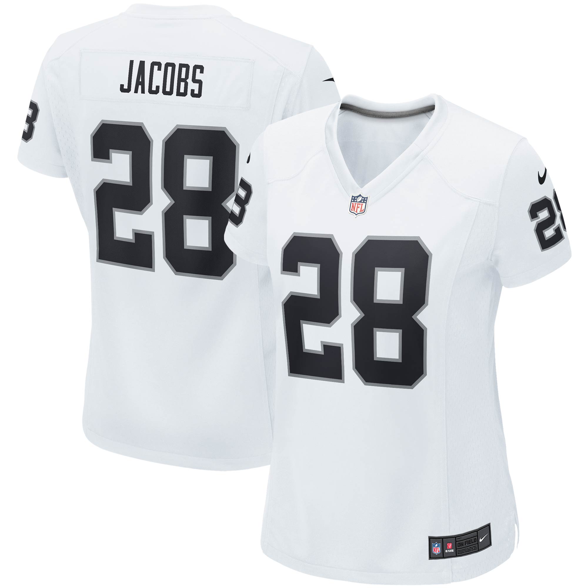 Josh Jacobs Las Vegas Raiders Nike Women's Player Game Team Jersey - White - vstockx