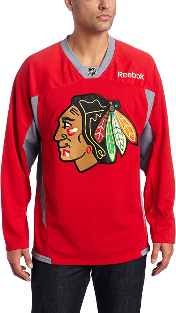 Reebok Chicago Blackhawks Red Practice Jersey - vstockx