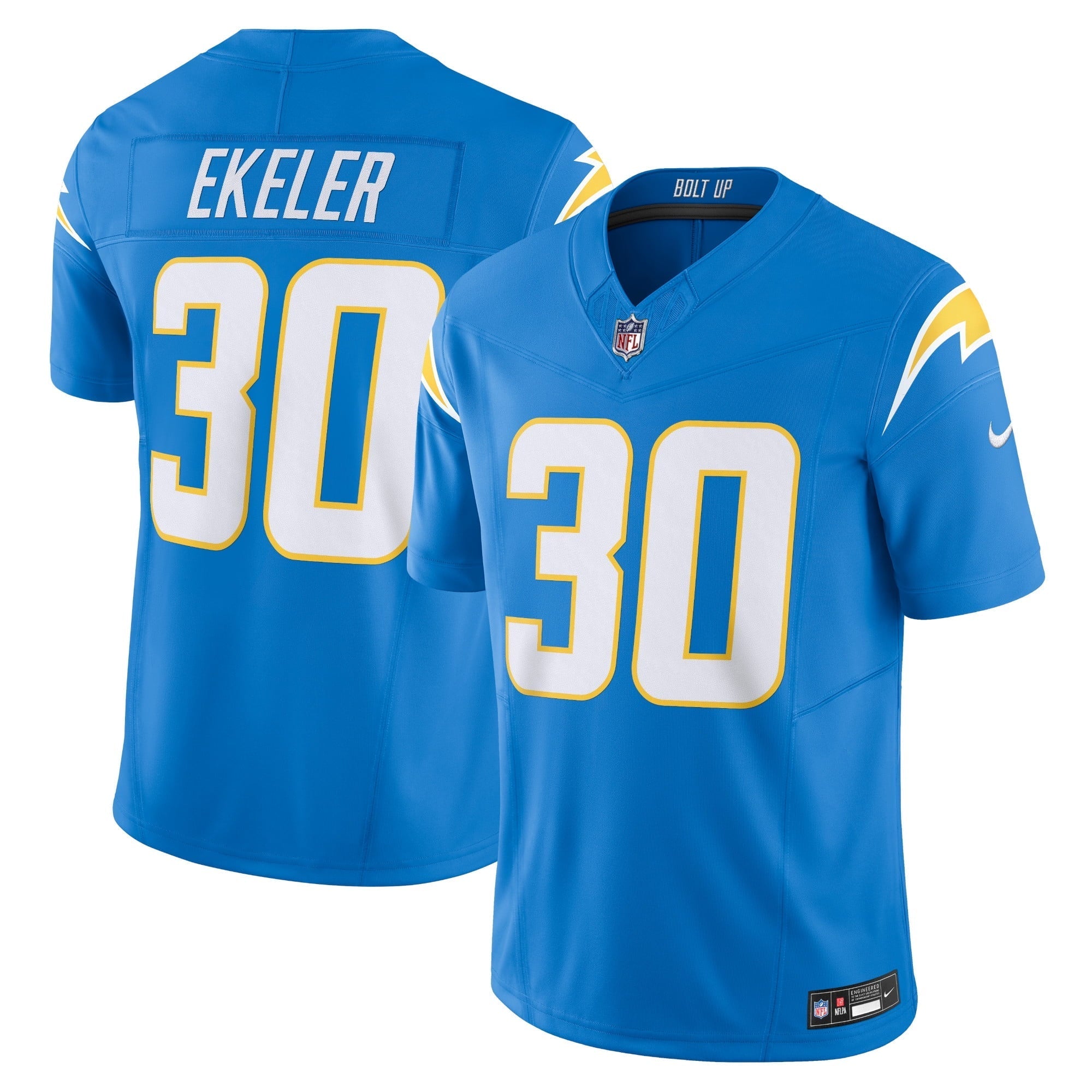 Men's Nike Austin Ekeler Powder Blue Los Angeles Chargers Vapor F.U.S.E. Limited Jersey - vstockx