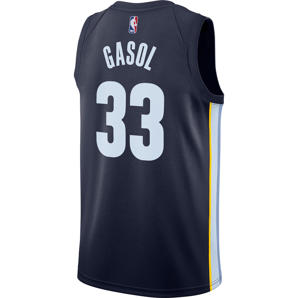 Men's Memphis Grizzlies Marc Gasol Icon Edition Jersey - Navy - vstockx