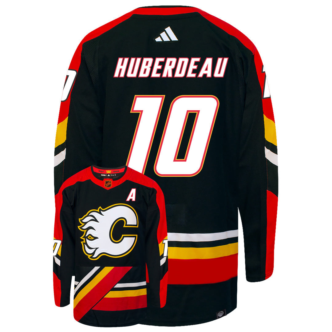 Jonathan Huberdeau Calgary Flames Adidas 2022 Primegreen Reverse Retro Authentic NHL Hockey Jersey - vstockx