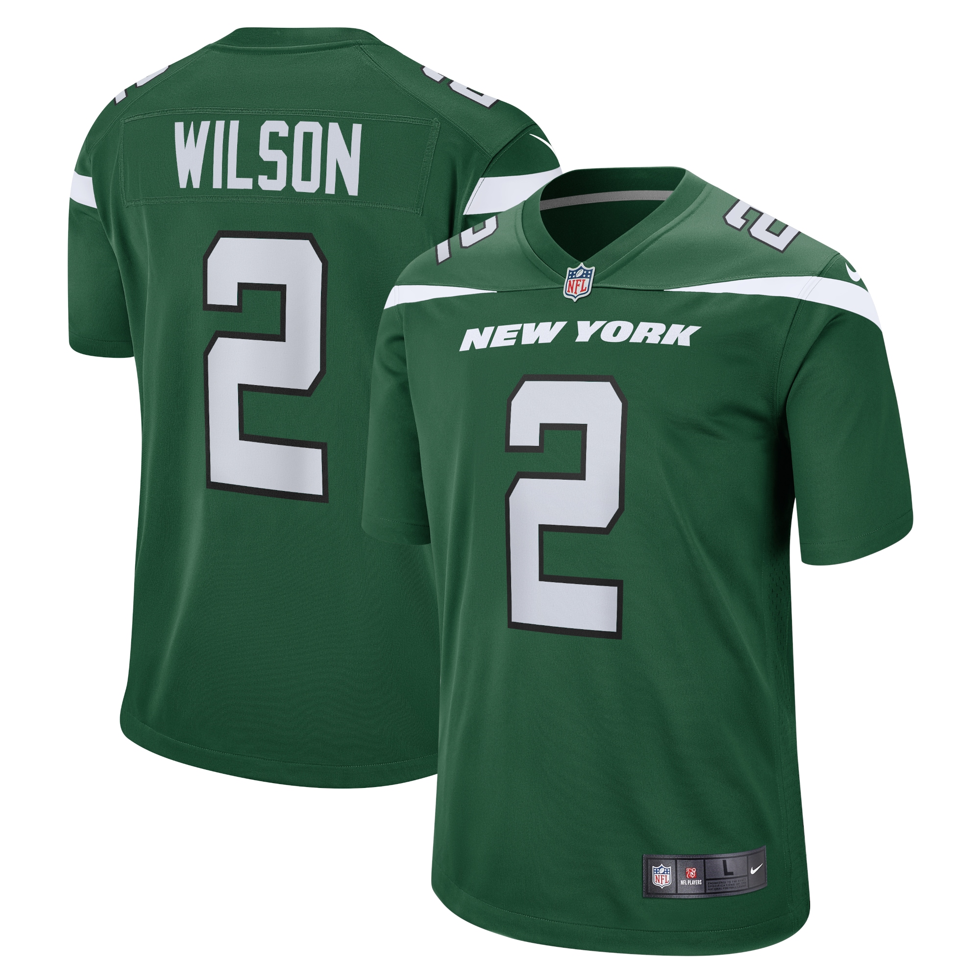 Zach Wilson New York Jets Nike Game Jersey - Gotham Green - vstockx
