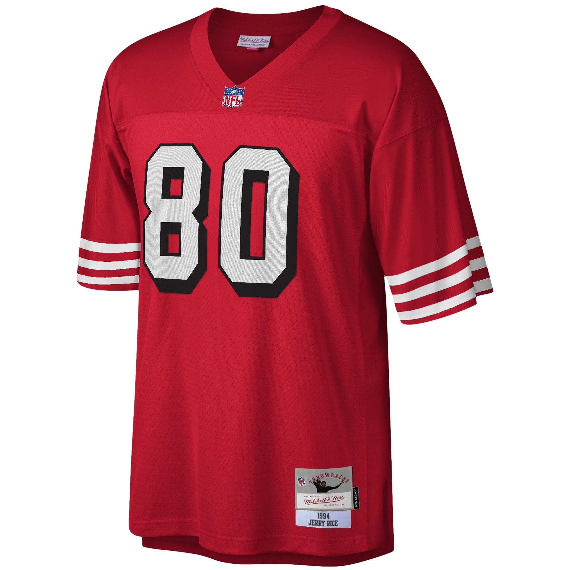 Jerry Rice San Francisco 49ers Mitchell & Ness Legacy Replica Jersey - Scarlet - vstockx